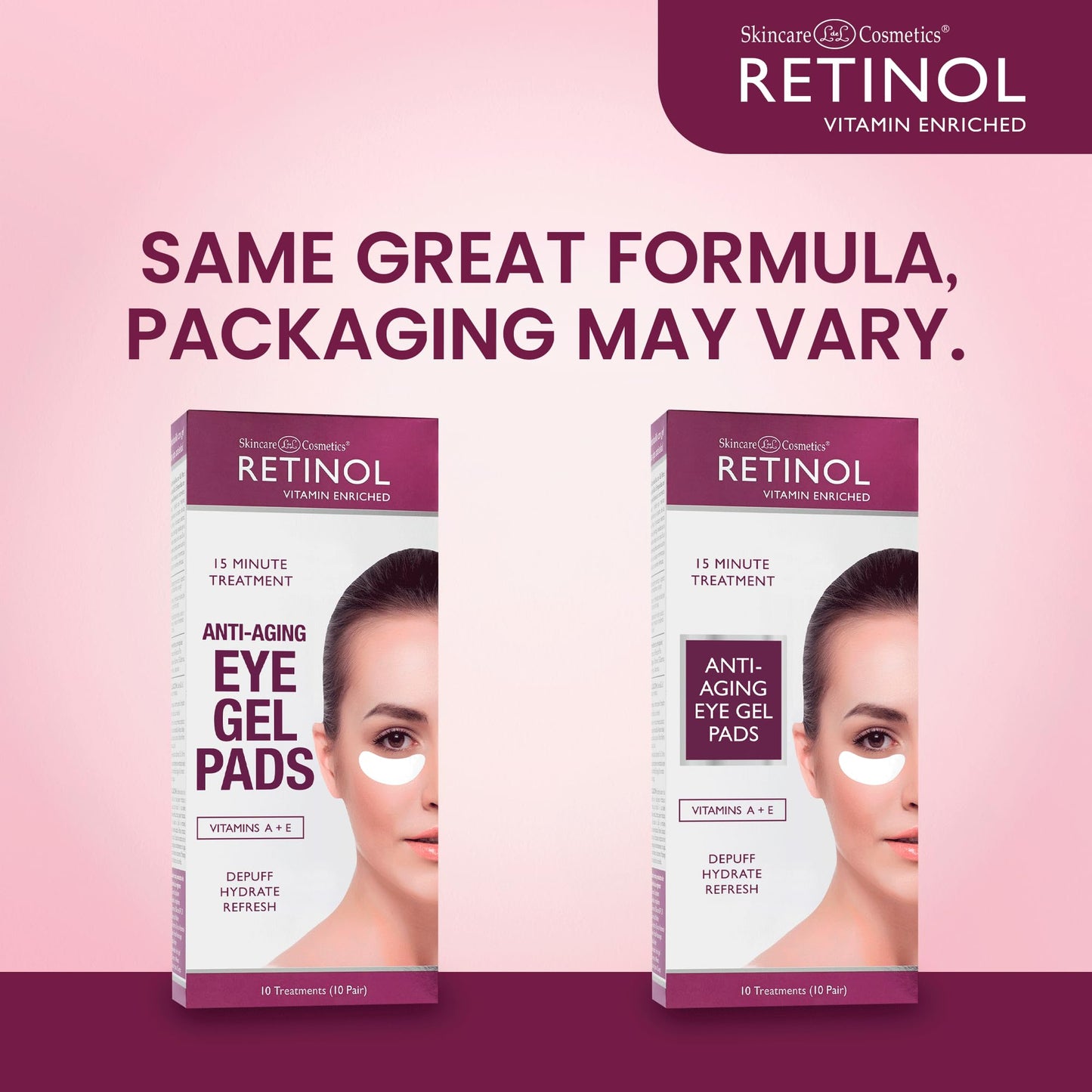 Retinol Anti-Aging Eye Gel Pads – The Original Retinol Instant De-Puff Treatment – Soothing Vitamin A Eye Gel Pads Reduce Puffiness & Refresh For A Quick, Visible Improvement in Appearance of Eyes