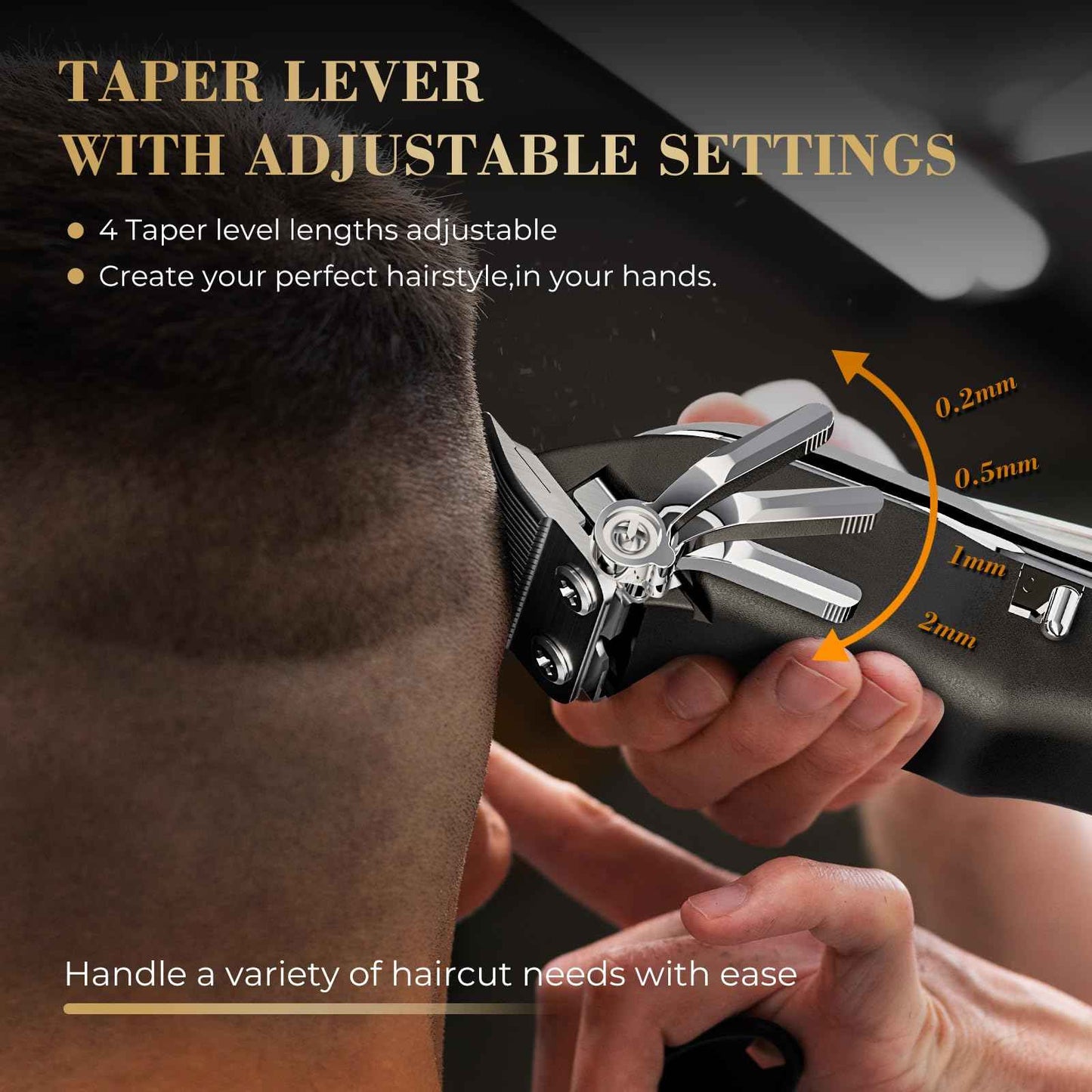 PRITECH Barber Hair Clippers for Men, Professional Barber Clippers and Trimmer Set, Mens Cordless Hair Clippers for Barbers Haircut Kit