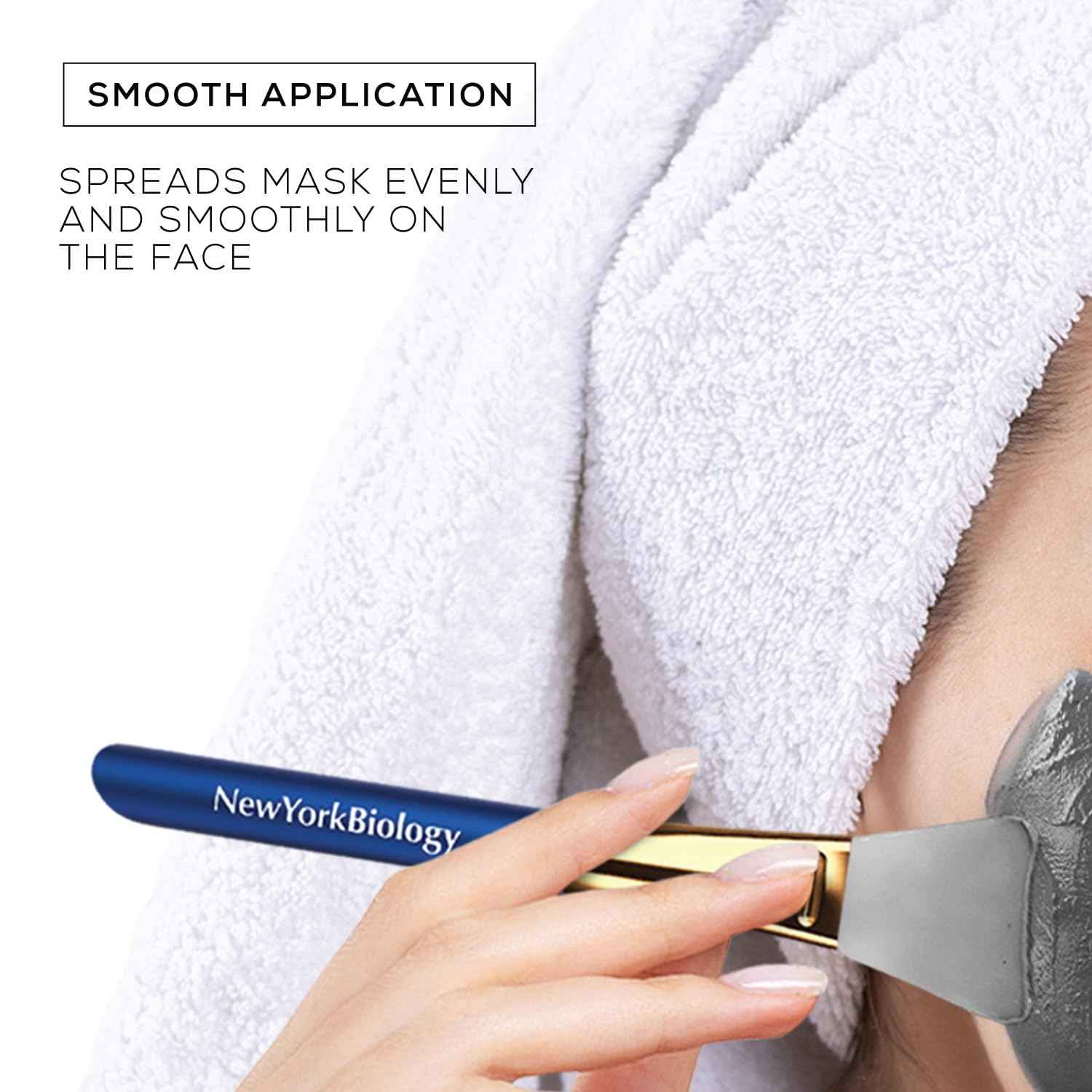 New York Biology Dead Sea Mud Mask for Face and Body 8.8oz with 3 pcs Face Mask Brush Applicators - Spa Quality Pore Reducer for Acne, Blackheads and Oily Skin - Silicone Face Brushes for Mud Masks