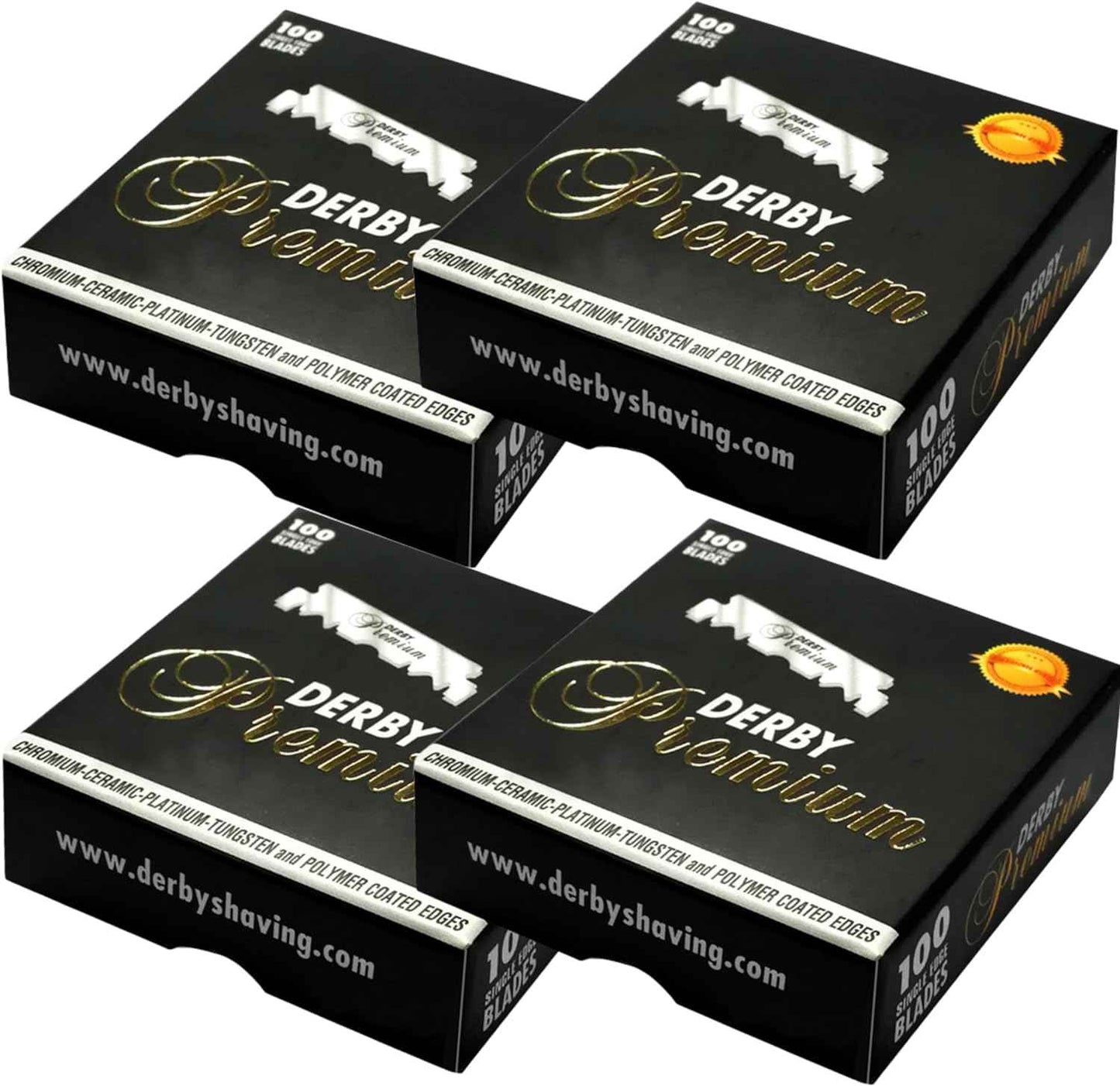400 "Derby Premium" Single Edge Razor Blades for straight razor