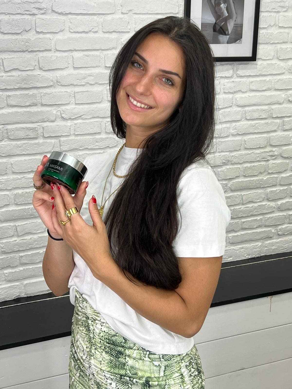 MASAMI Mekabu Hydrating Styling Cream | Curl Cream for Curly Hair | Sulfate/Paraben/Phthalate Free | Vegan & Cruelty Free | Salon Qualty | All Hair Types & Textures | Curl Defining