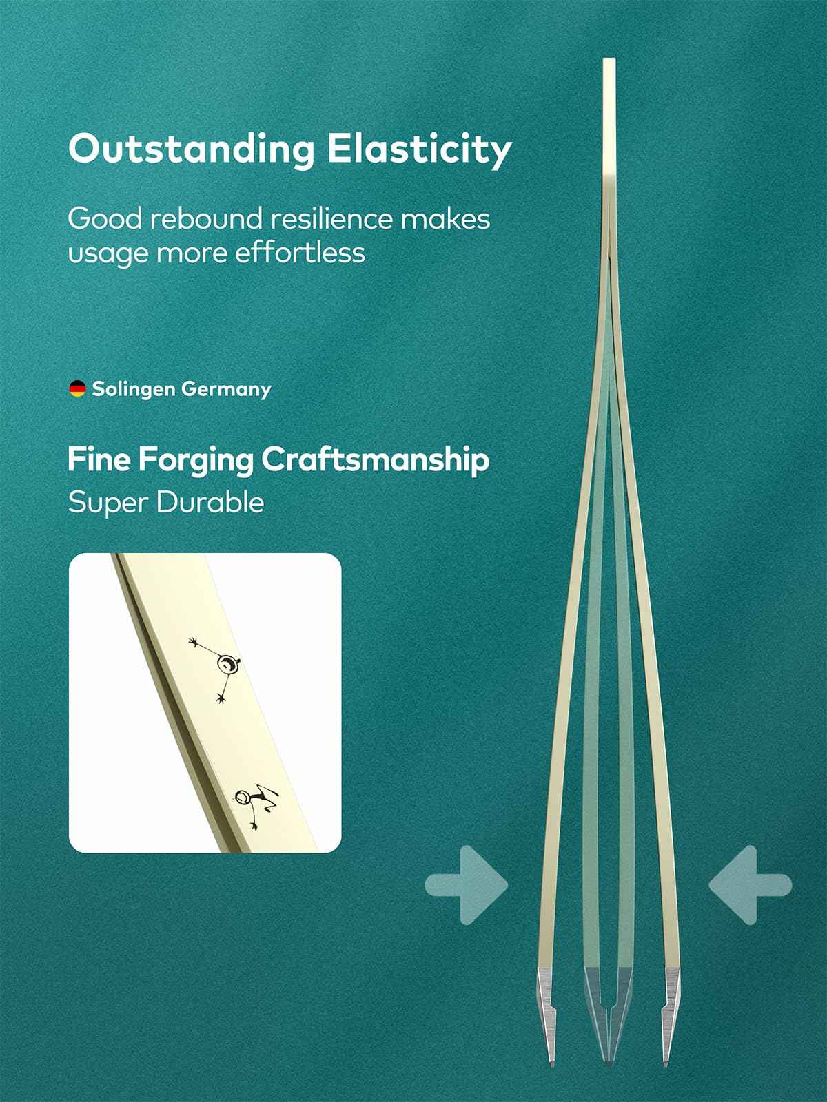 MR.GREEN Tweezers For Women Facial Hair, Professional Precision Eyebrow Tweezers for Women and Men, Stainless Steel Slanted Cute Hair Removal Plucker