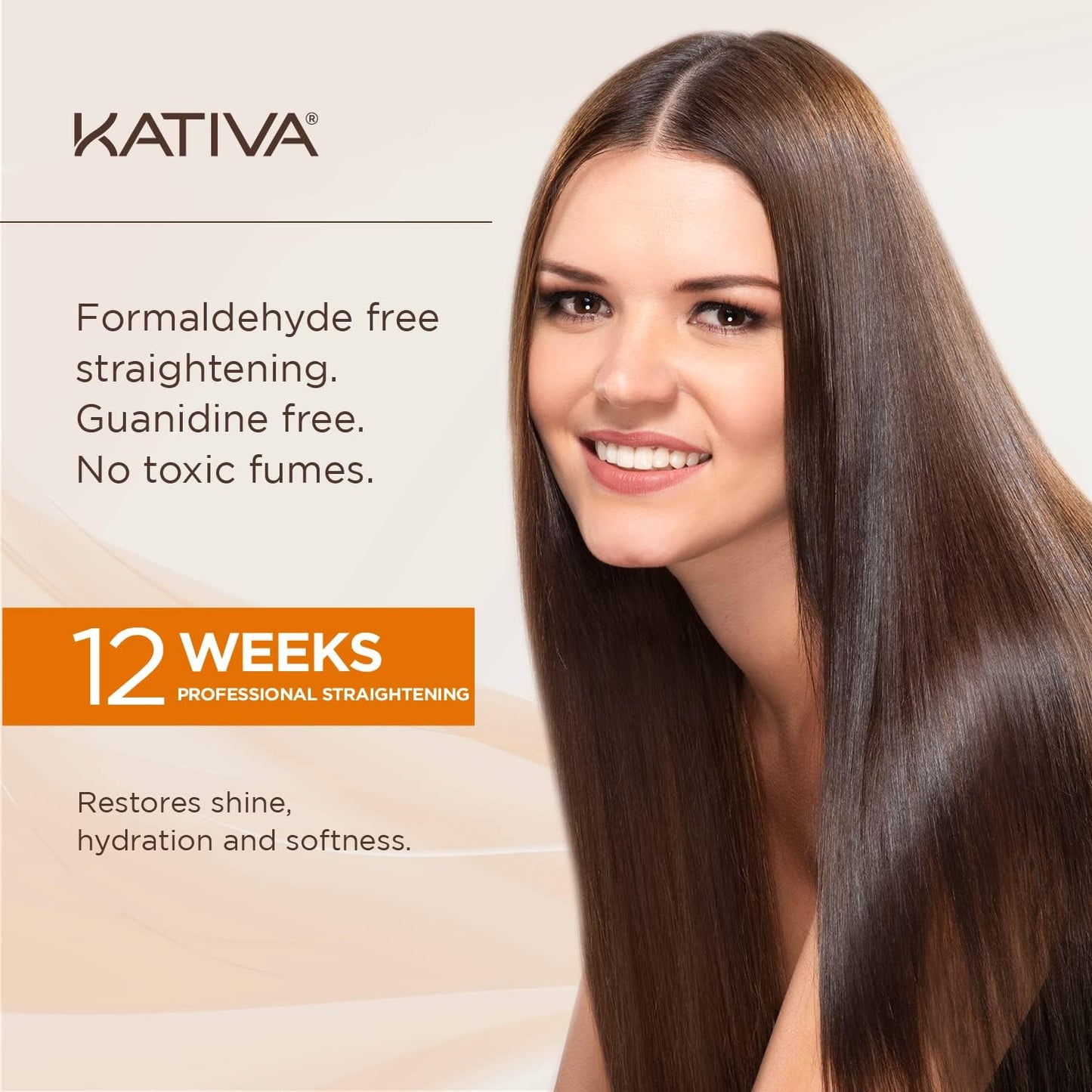 Brazilian Keratin Premium hair straightening treatment at home with Hyaluronic Acid and Premium Serum | Kit keratina para alisar el pelo | Kativa Keratin Premium