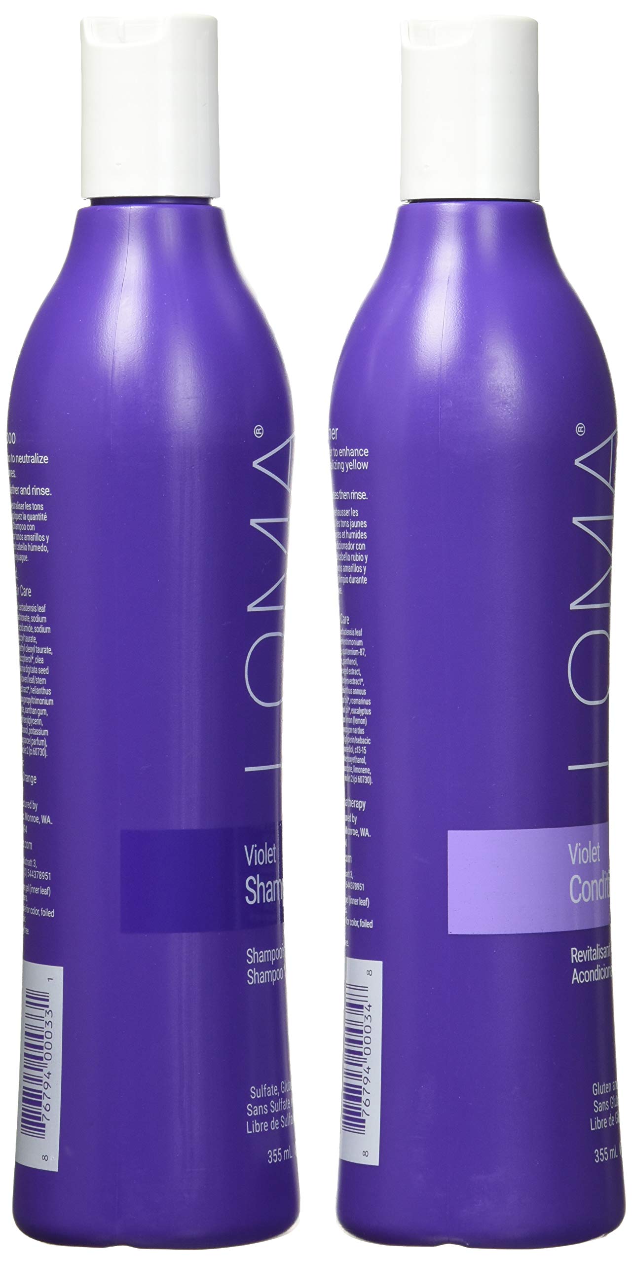 Loma Hair Care Violet Shampoo Violet Conditioner Duo, 12 Fl Oz , 2 Count (Pack of 1)