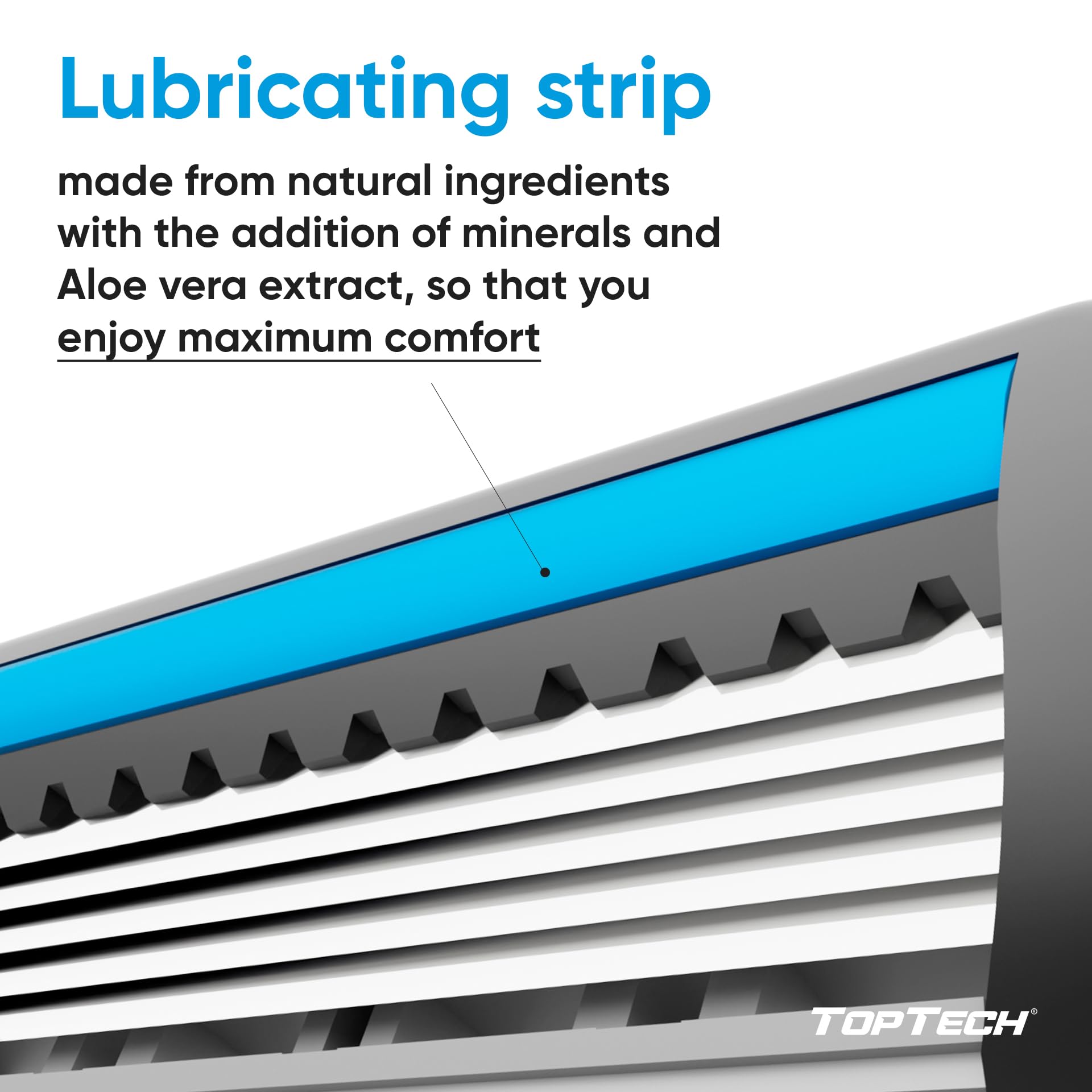 TopTech PRO 5 Razors for Men Double Set - Manual Shaving Razors & Refills, 20 Count Pack (2 Handles + 18 Replaceable Cartridges), 5-Blade Technology - Soft Shave & Sharp Blades - Cost-effective Refill