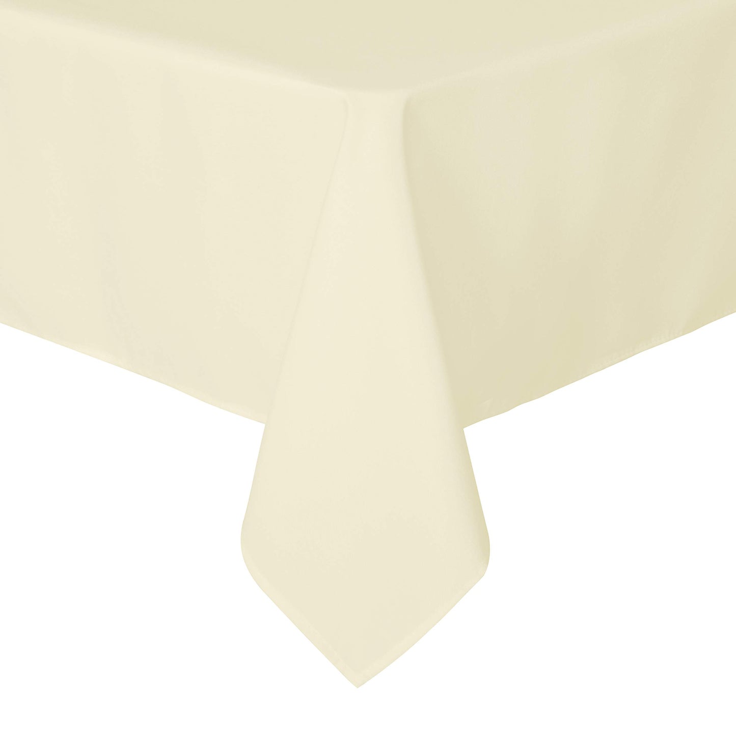 sancua Square Tablecloth - 54 x 54 Inch - Stain and Wrinkle Resistant Washable Polyester Table Cloth, Decorative Fabric Table Cover for Dining Table, Buffet Parties and Camping, Beige