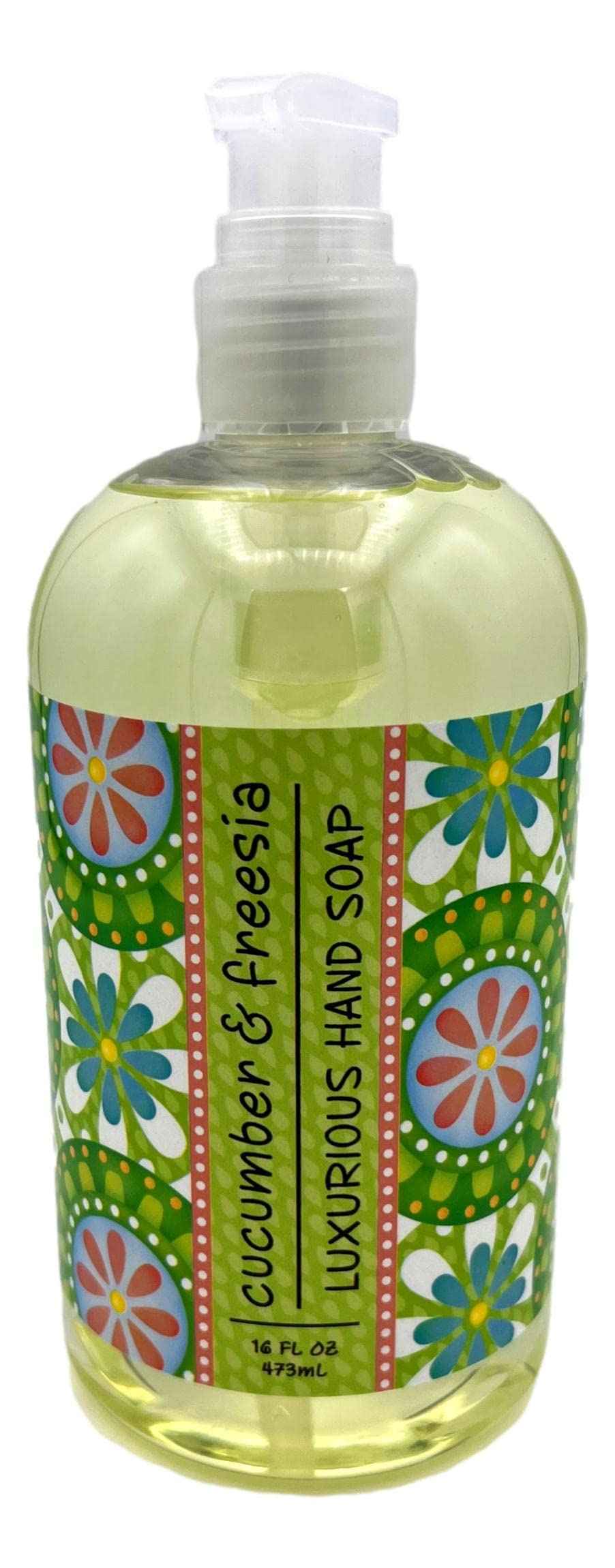 Greenwich Bay Trading Company Garden Collection Bundle: Cucumber Freesia - 16 Ounce Shea Butter Lotion & 16 Ounce Hand Soap
