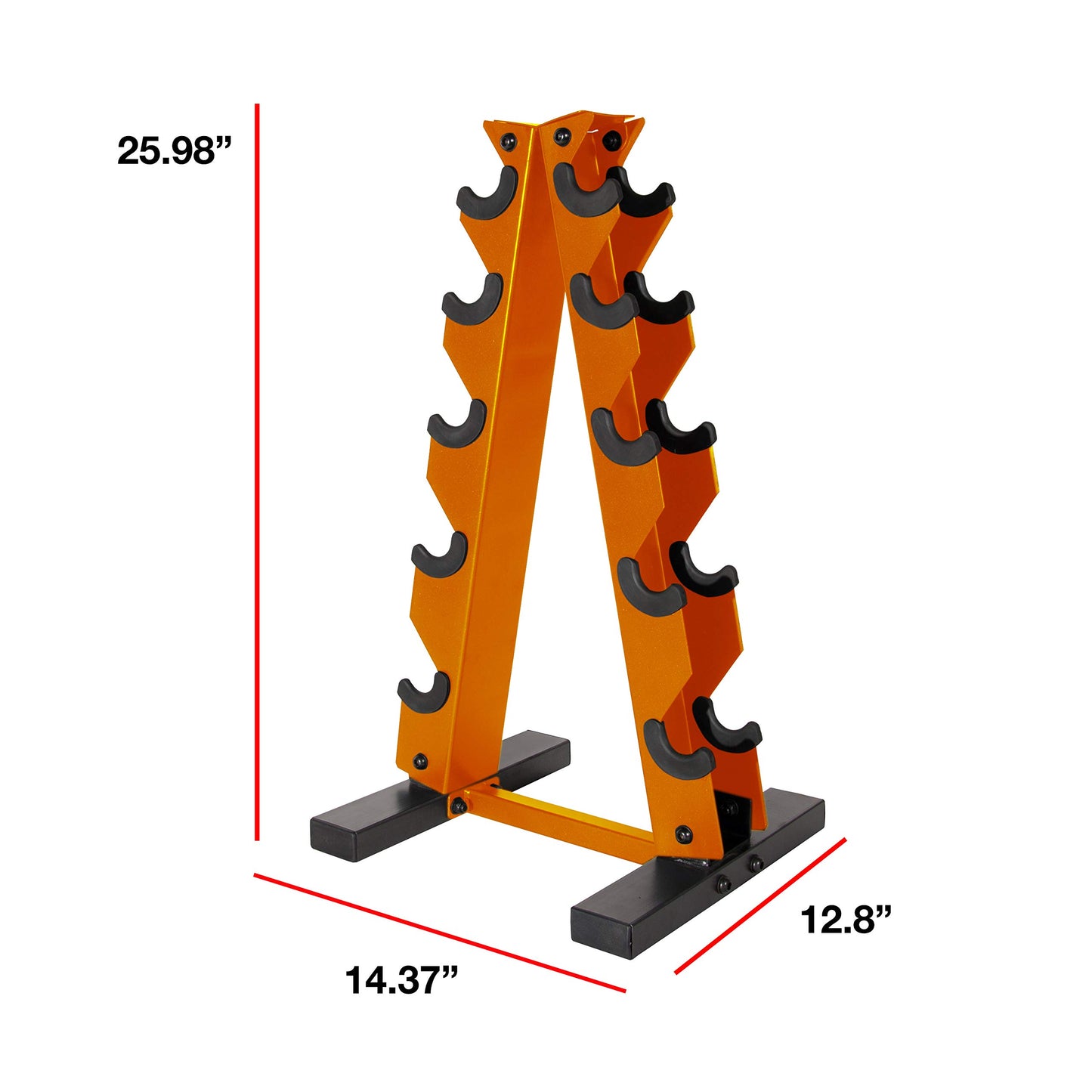 CAP Barbell A-Frame Dumbbell Weight Rack, Orange