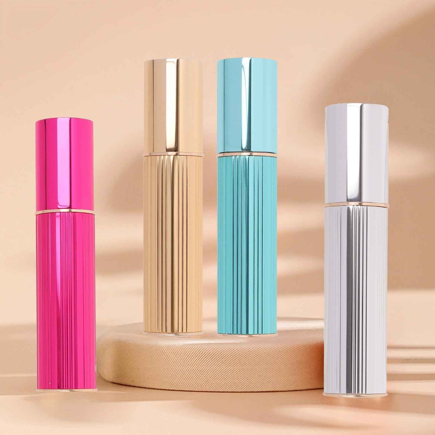 VZYUVY 4 Pcs Refillable Perfume Bottle Travel, Perfume Travel Atomizer, Mini Cologne Dispenser for Women Men