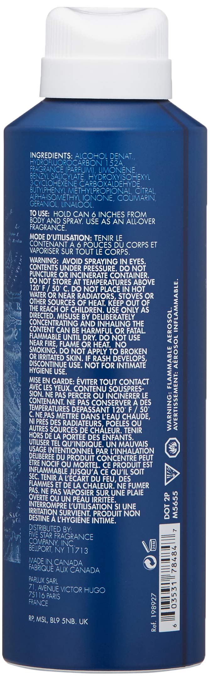 Tommy Bahama St. Barts Men Body Spray, 6 oz