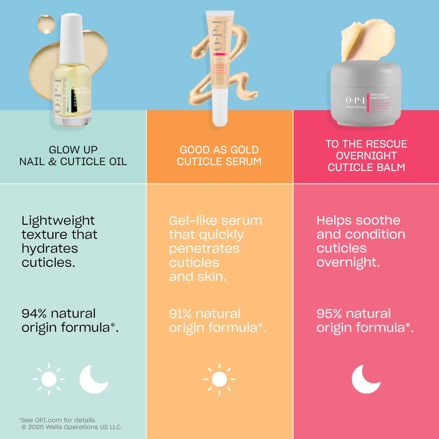 OPI Nature Strong Nails & Skin - Glow Up Nail & Cuticle Oil with Dropper | Lightweight, Nourishing Natural Oil Blend Moisturizes Dry Cuticles | Enriched with Vitamin E | 1.0 Fl Oz | 30 mL