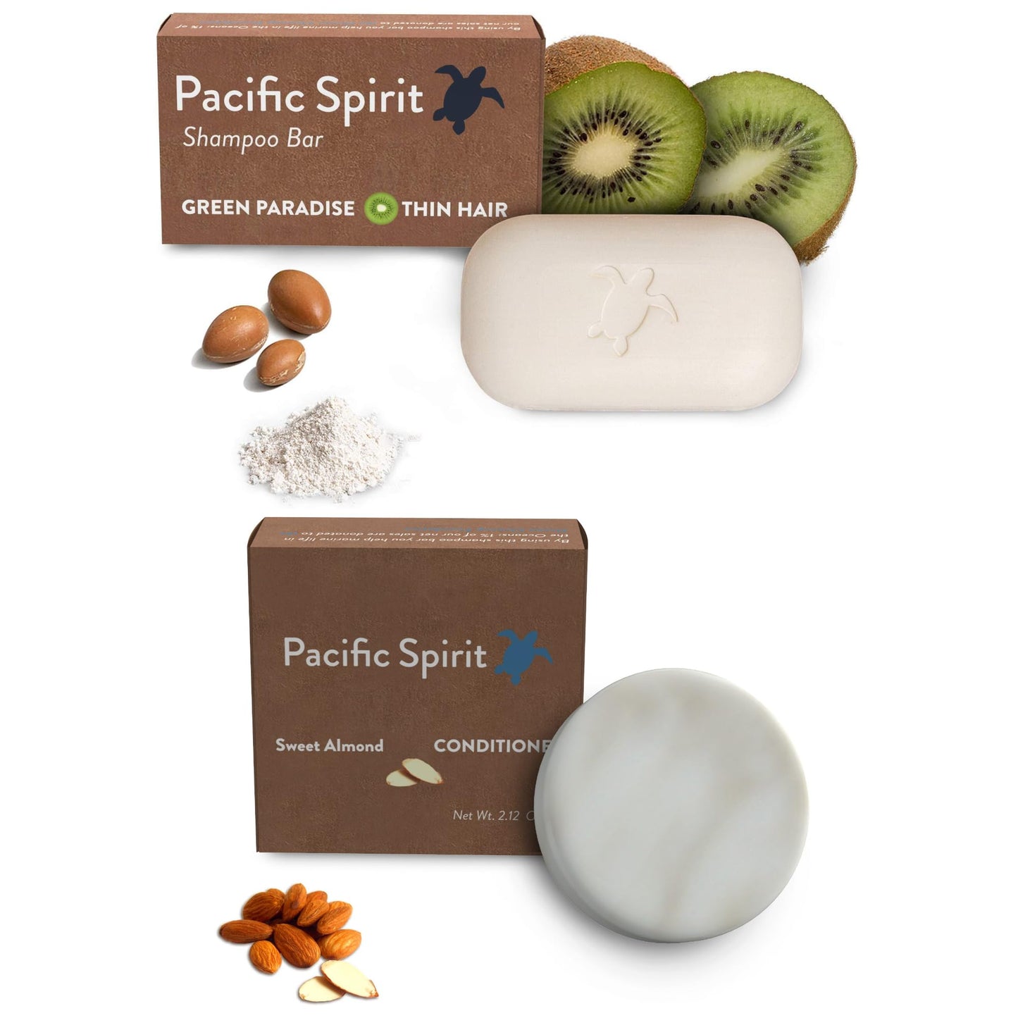 Pacific Spirit Shampoo Bar & Conditioner Set for thin and fine hair