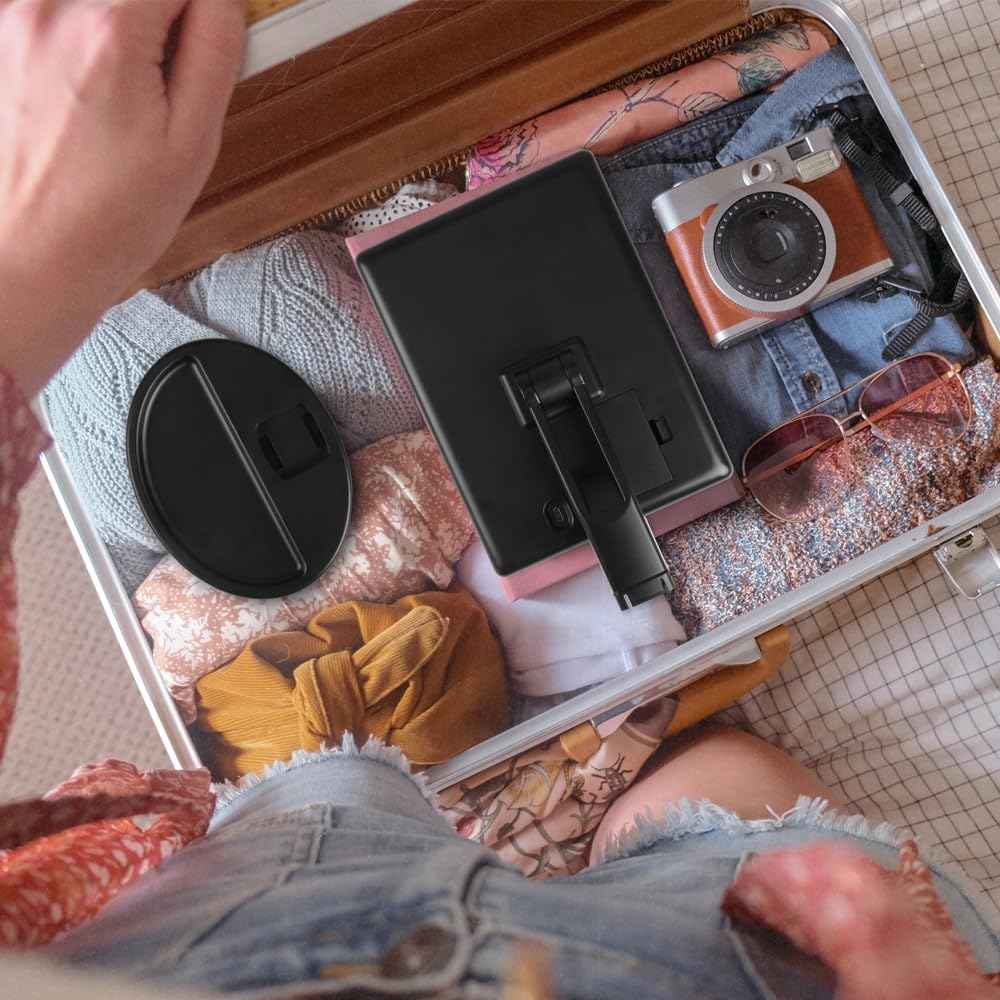 KAKULO Lighted Makeup Mirror with Lights 16 Led Vanity Makeup Mirror with Adjustable Brightness and 180 Degree Rotation Touch Screen Dual Power Supply Gifts for Teens Girls Women