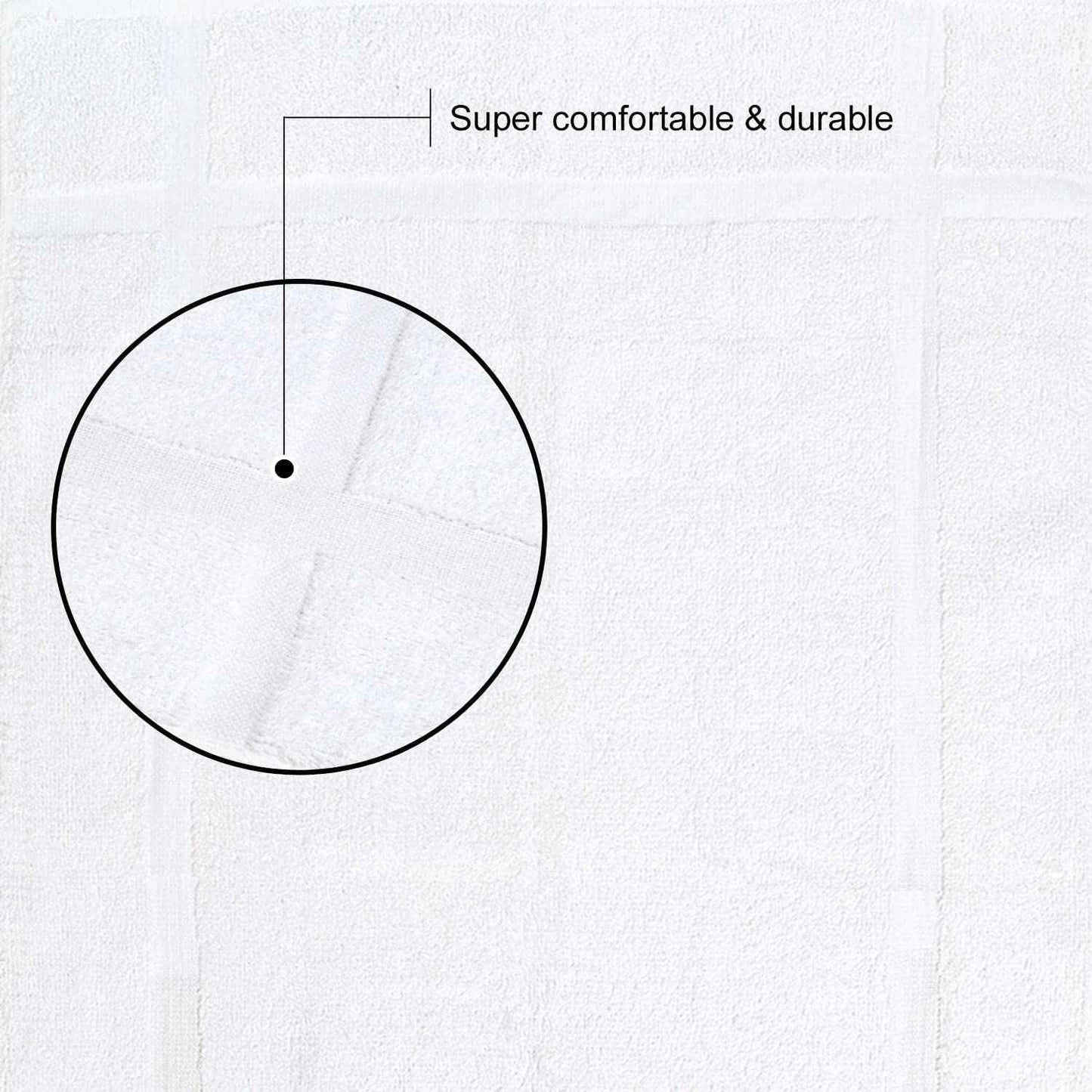 GOLD TEXTILES 12 Pack New Cotton Blend Economy White Hotel Bath Mat Towel (18x25 Inches) Light Weight Quick Drying & Machine Washable - Hotel Supplies Shower Bath Mat Towel