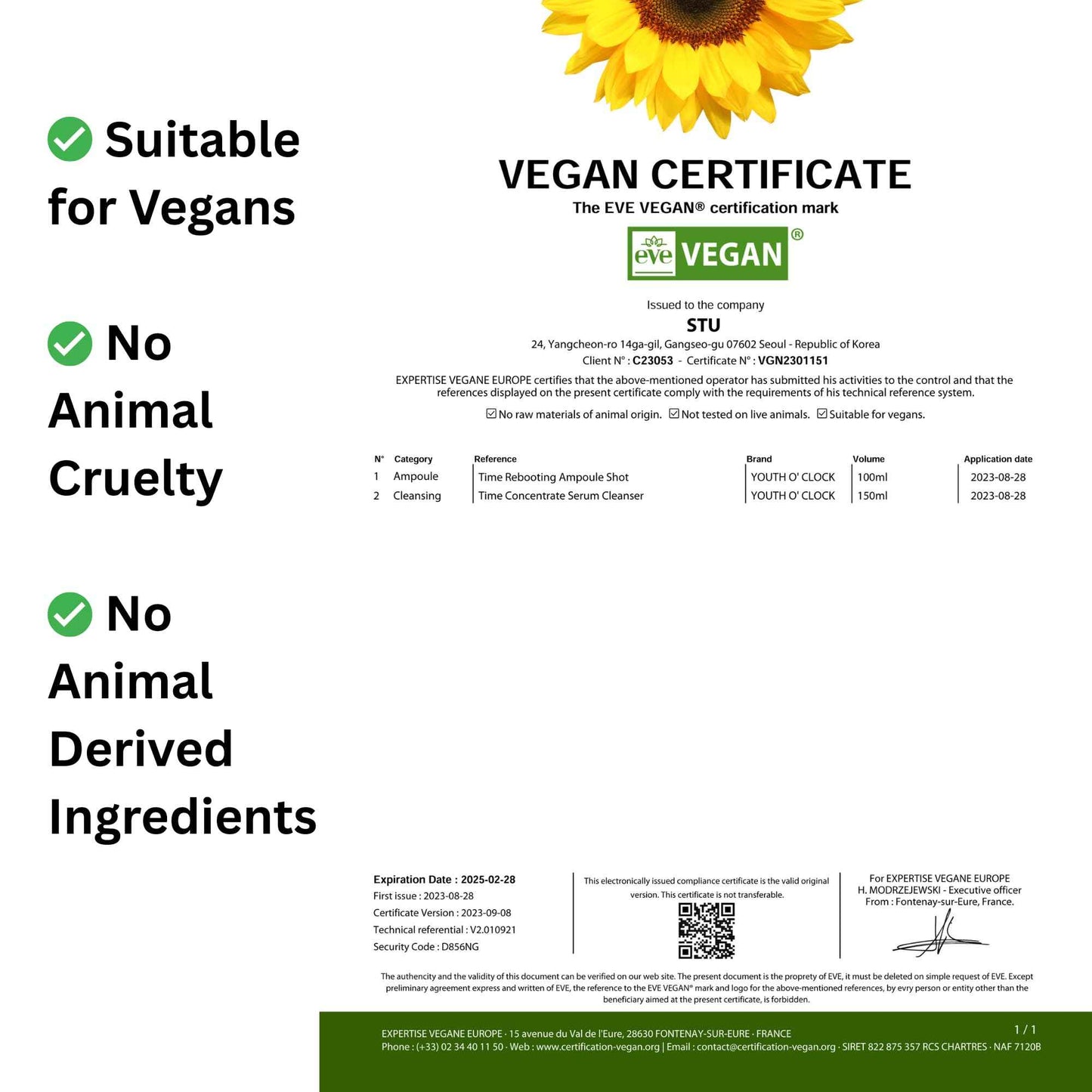 YOUTH O'CLOCK Time Concentrate Serum Cleanser (5.07 fl.oz. 150ml) Niacinamide 5% + PHA 3%