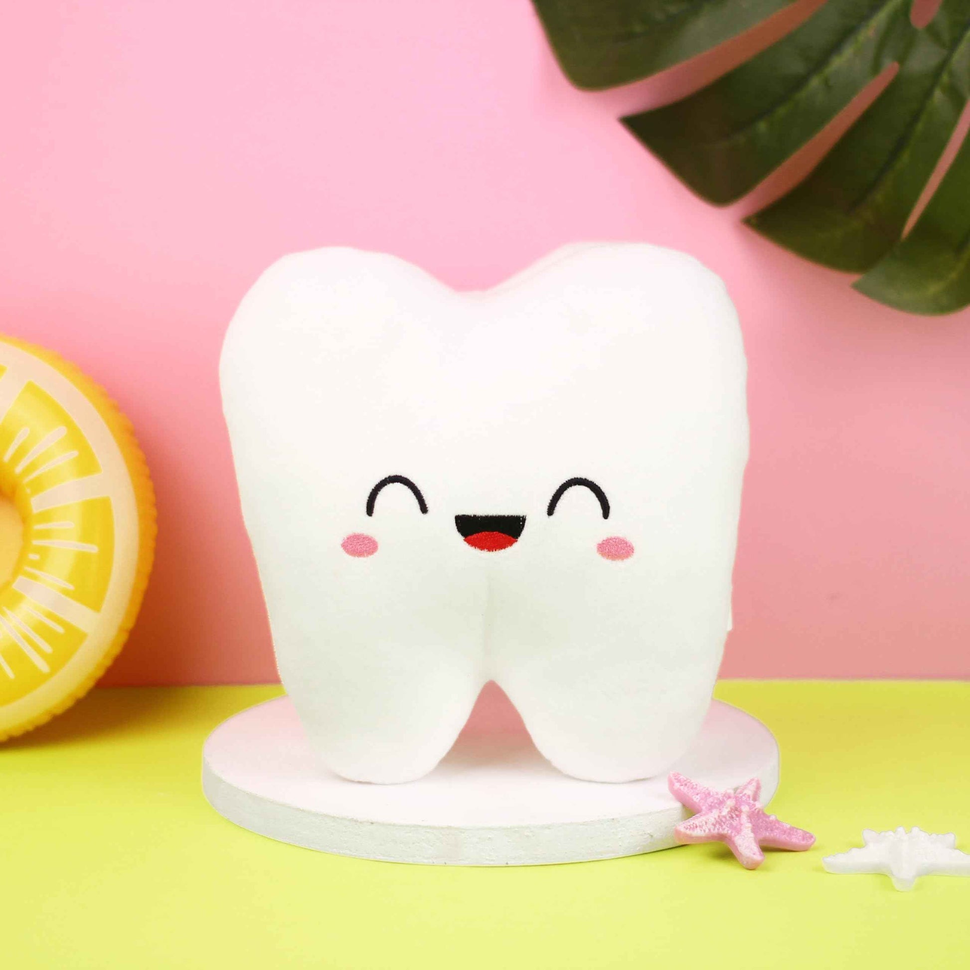 Nerdbugs Tooth Plush - The Molar The Merrier! - Dentist & Oral Surgeon Gift / Tooth Fair Pillow