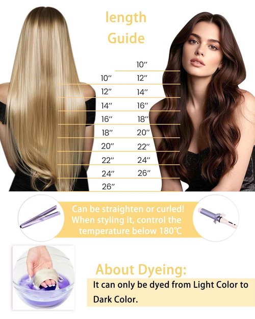 Hetto Sew in Hair Extensions Human Hair Blonde Highlights Sew in Hair Extensions Natural Weft Hair Extension Highlighted Ash Blonde Double Weft 14 Inch 80g