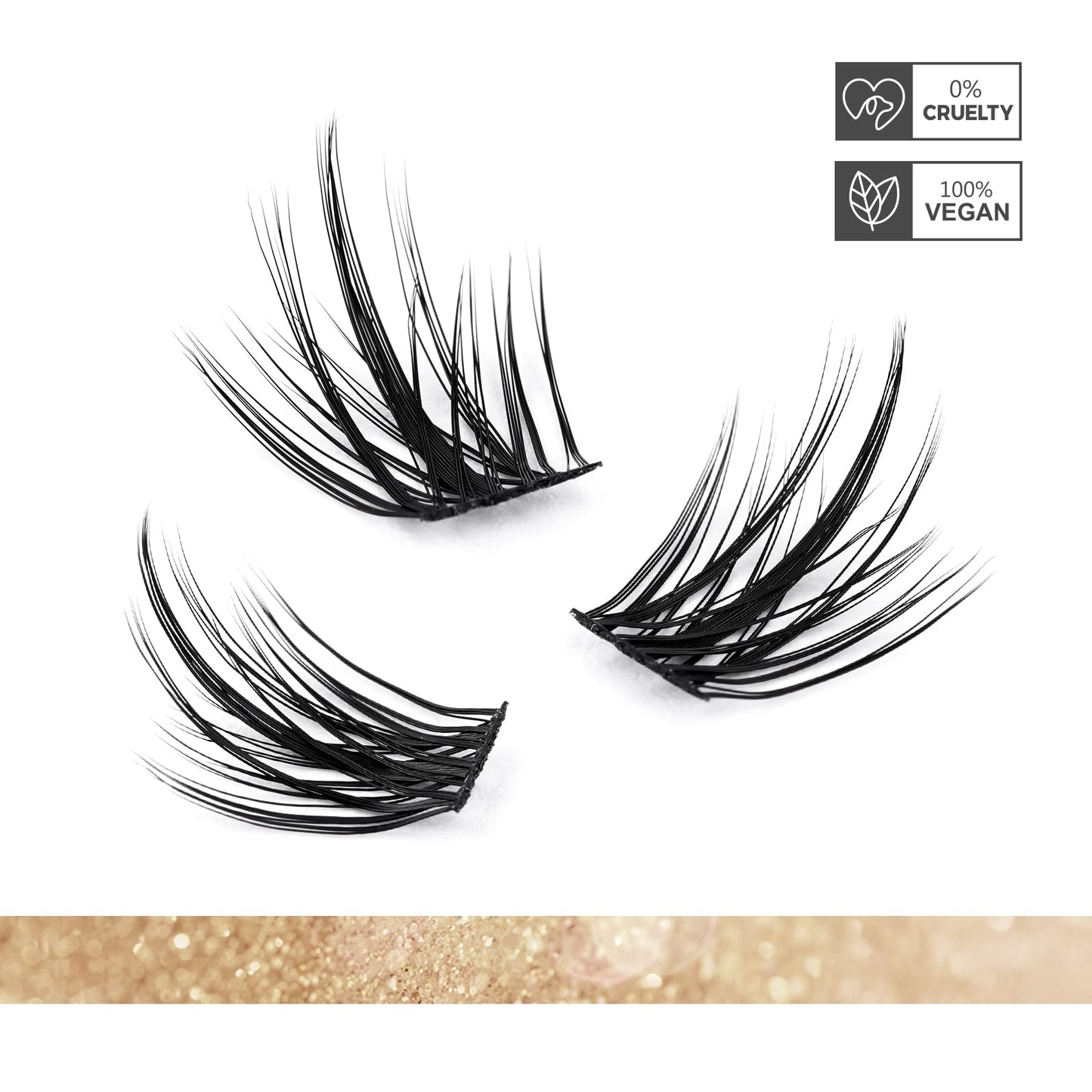 LANKIZ DIY Lash Extensions, 72pcs Lash Cluster, 10mm Individual Eyelash Extensions at Home, Superfine Band Soft Lash Clusters DIY Lashes