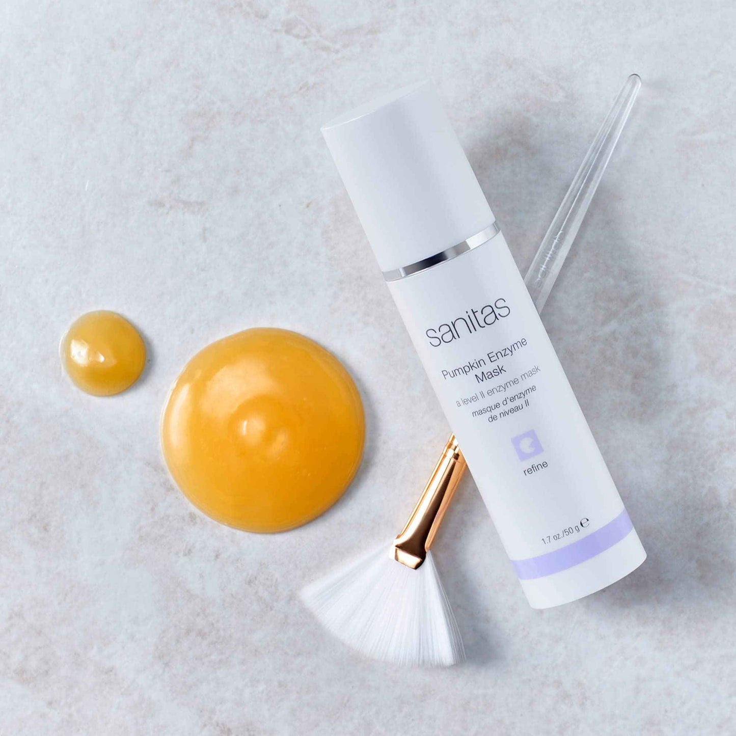 Sanitas Skincare Pumpkin Enzyme Mask, Exfoliating, Brightening Treatment Mask, Organic Pumpkin, Vitamin C, Vitamin E, 1.7 Ounce