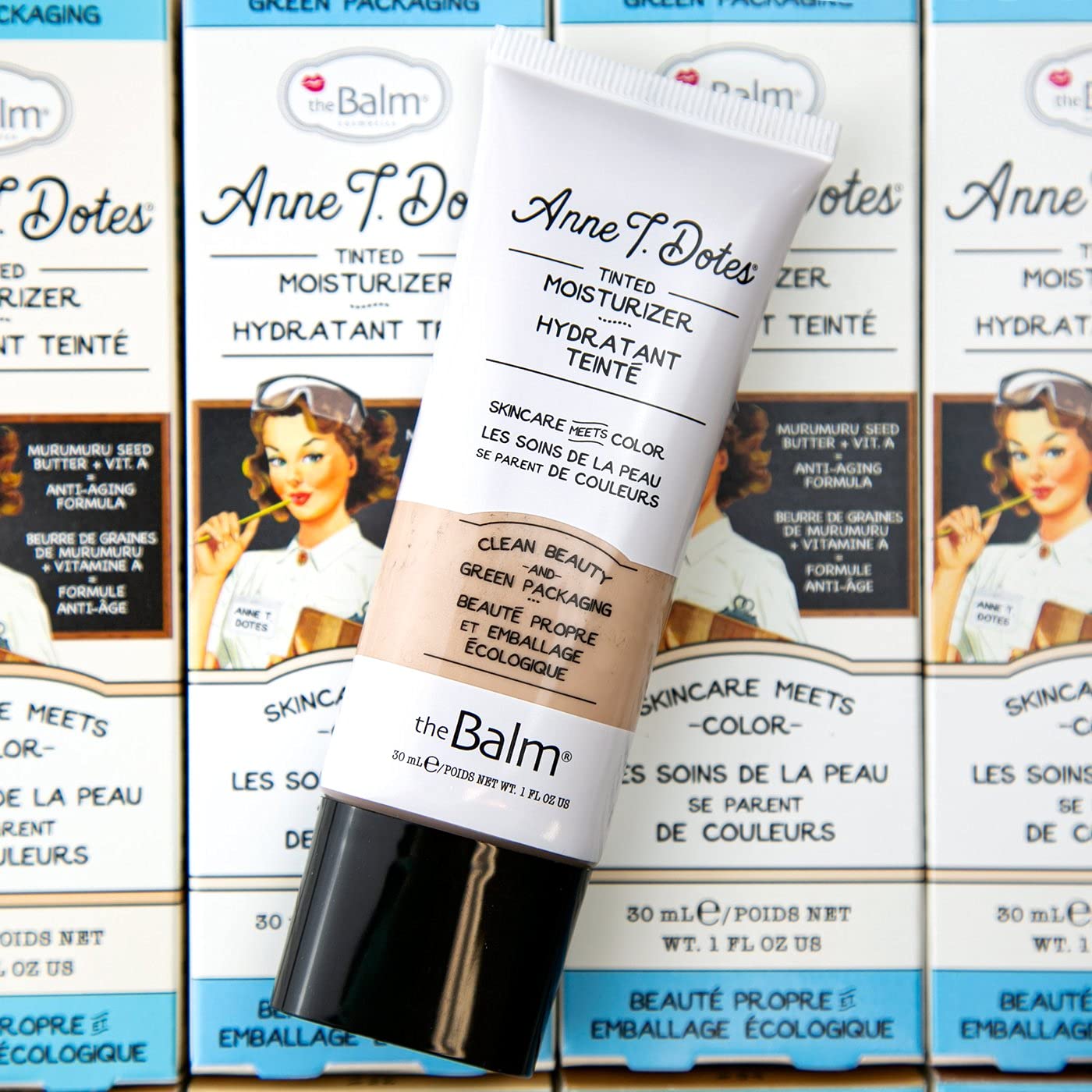 theBalm Anne T. Dotes Tinted Moisturizer, 10 (For Very Fair Skin), 1 fl. oz.,7168