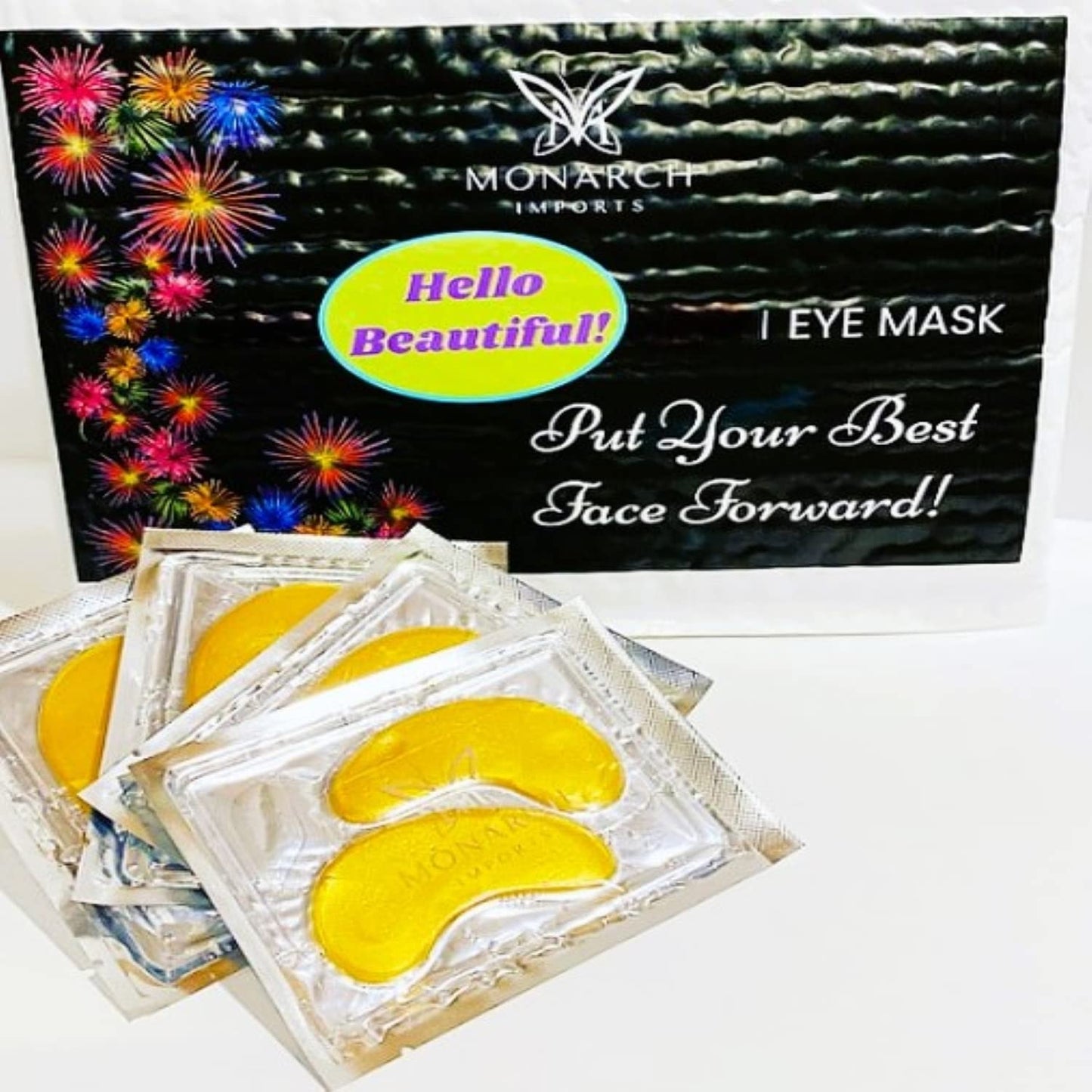 Monarch Imports Under Eye Patches Collagen Crystal Eye Mask, Under Eye Mask for Face Care, Eye Masks for Puffiness and Dark Circles, Firming, Moisturizing Eye Mask