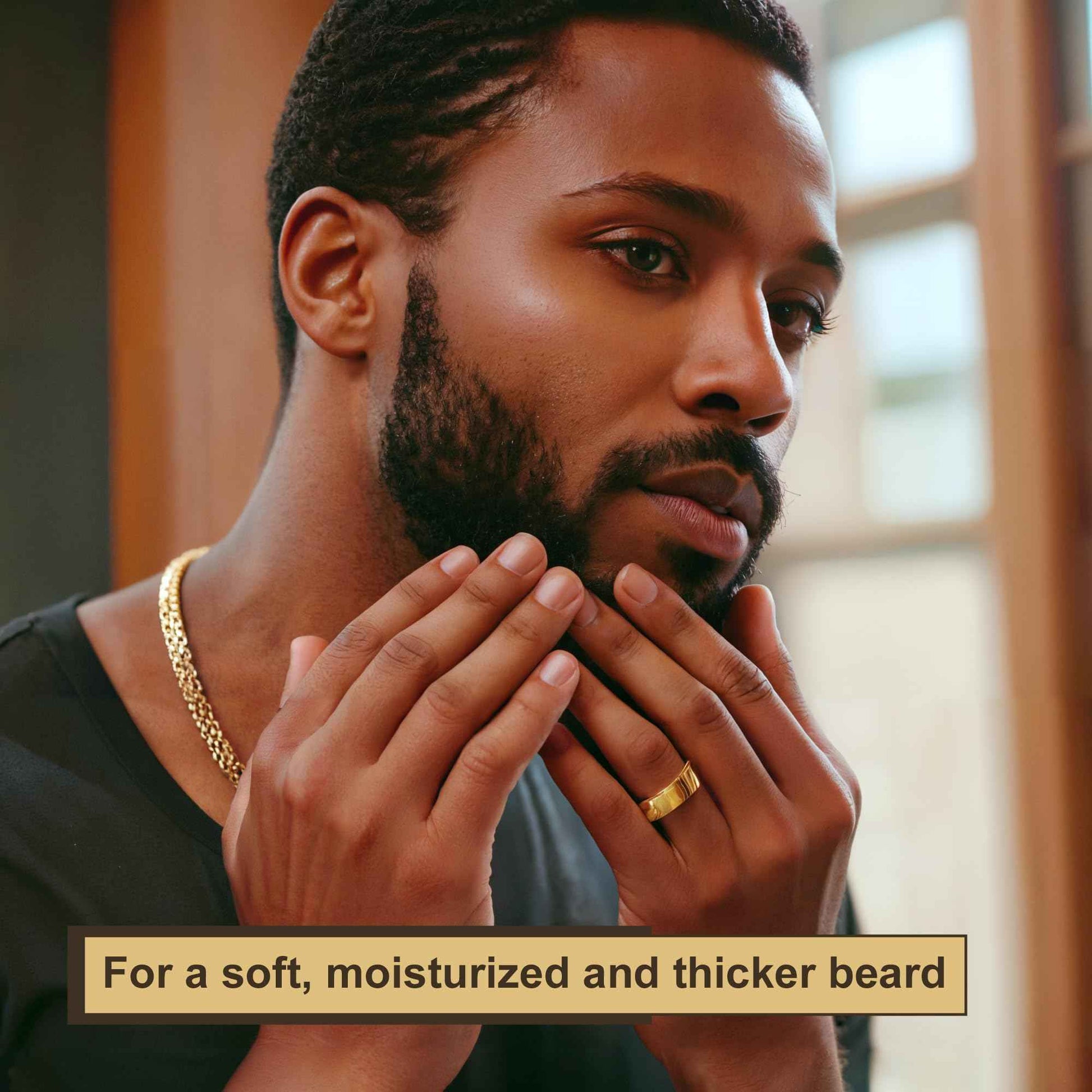 Beard Kit for Black Men: Beard Care Kit w/Balm, Oil & Vitamin Spray, All-Natural Ingredients for Men Grooming and Care, Ideal Fathers Day Birthday & Valentines Day Gifts for Him