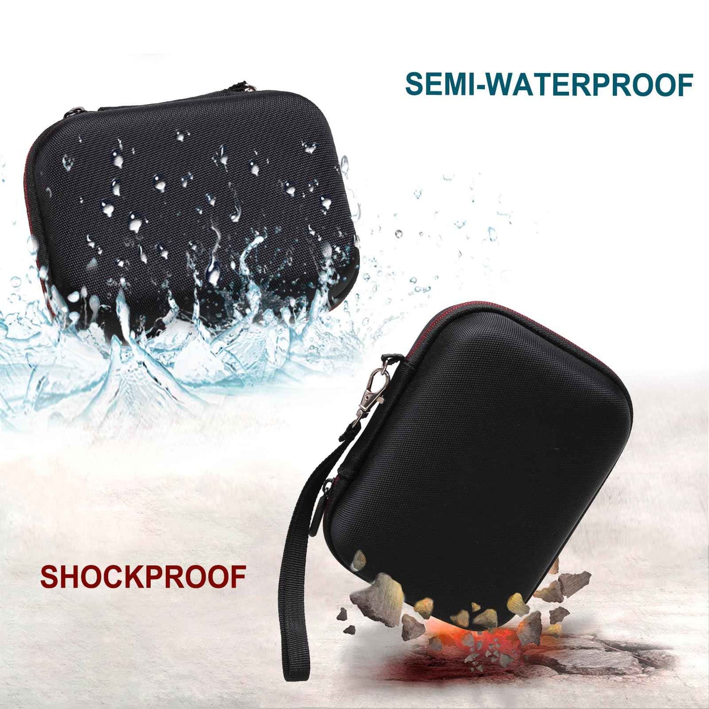 LTGEM Electric Shaver Case Compatible with FlexSeries Electric Head Hair Shaver, Bald Head Waterproof Razor Cases-Travel Protective Carrying Storage Bag (Only Case)