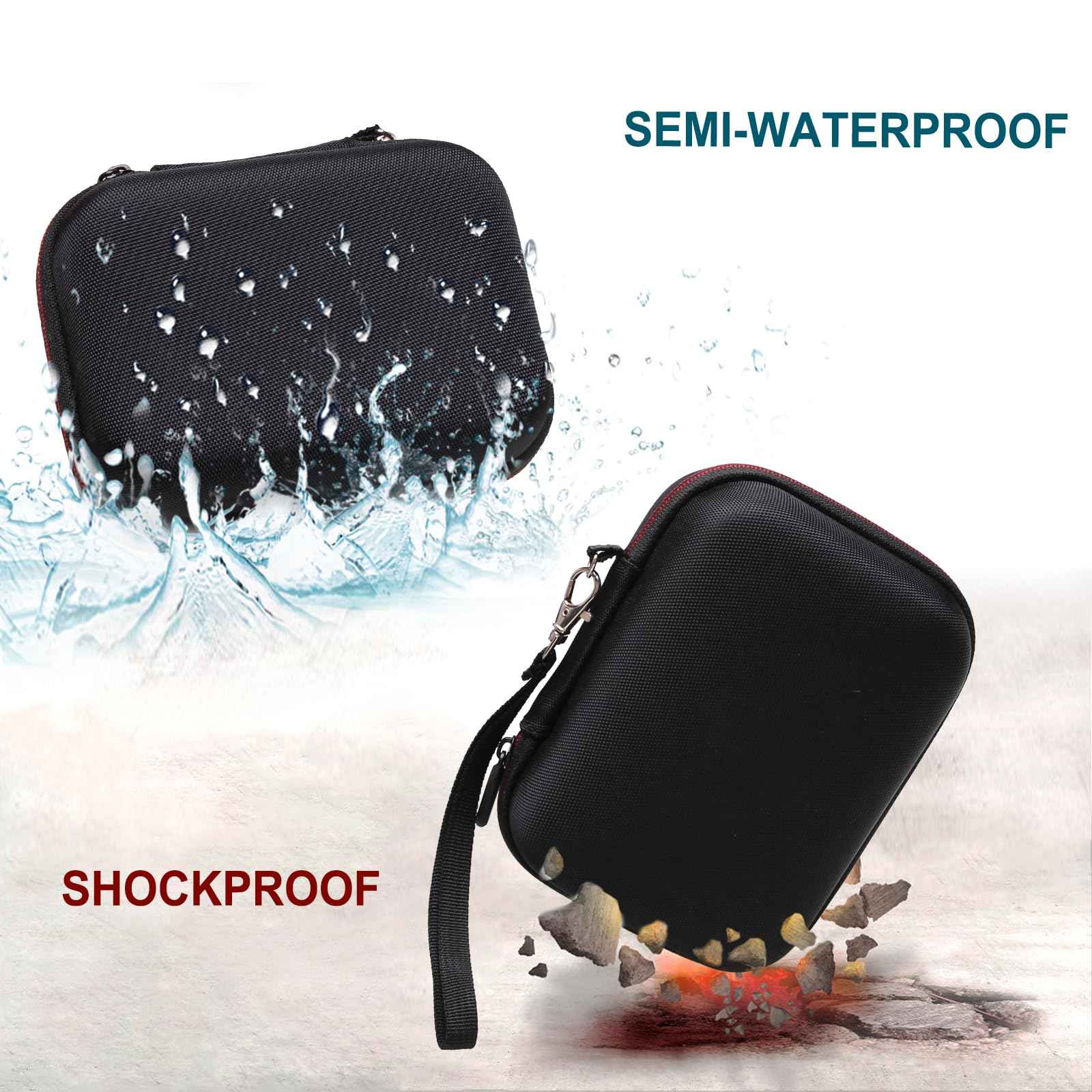 LTGEM Electric Shaver Case Compatible with FlexSeries Electric Head Hair Shaver, Bald Head Waterproof Razor Cases-Travel Protective Carrying Storage Bag (Only Case)