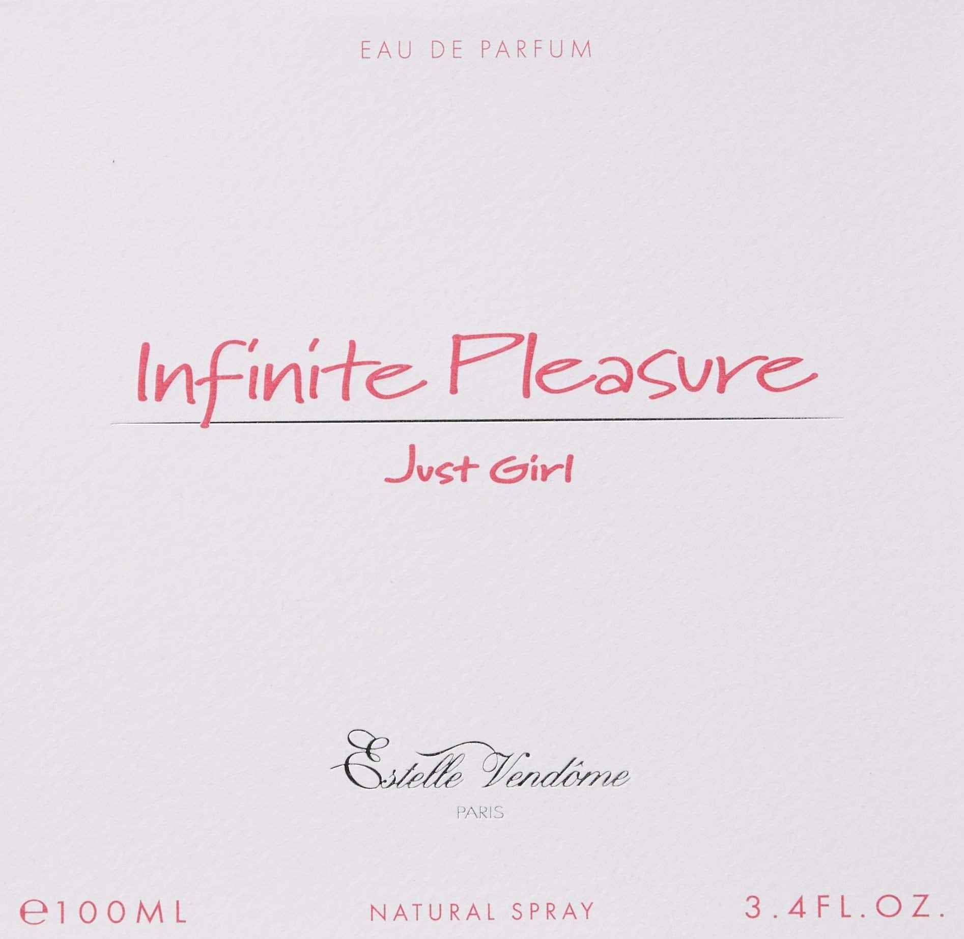 Estelle Ewen Estelle Vendome Infinite Pleasure Just Girl for Women Eau De Parfum Spray, 3.4 Ounce