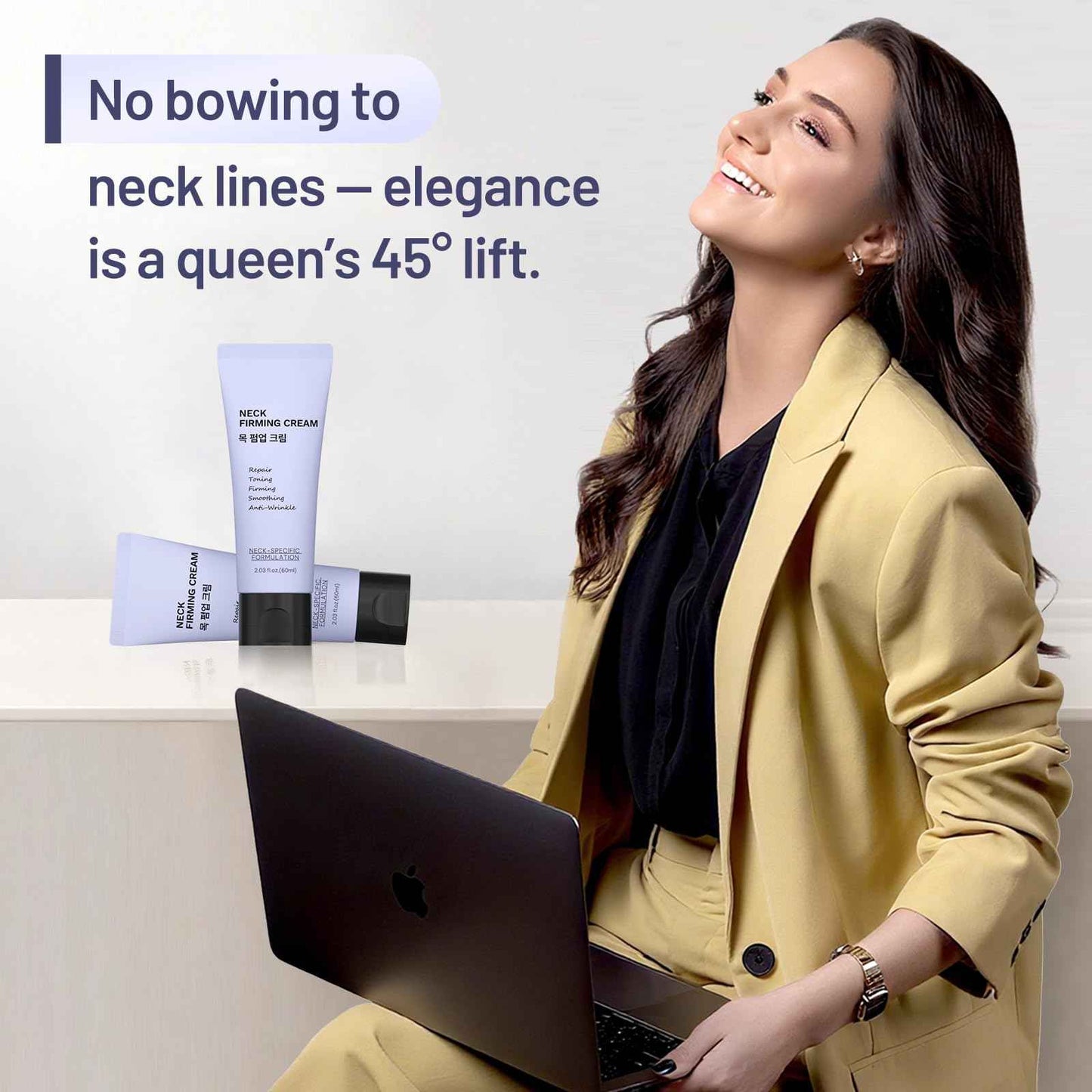 ZZILME Premium Neck Firming Cream – Lifting & Tightening Treatment for Décolleté and Chest, Anti-Aging Neck Cream Reduces Fine Lines and Sagging, Gift for Women & Men, 2.03 Fl Oz