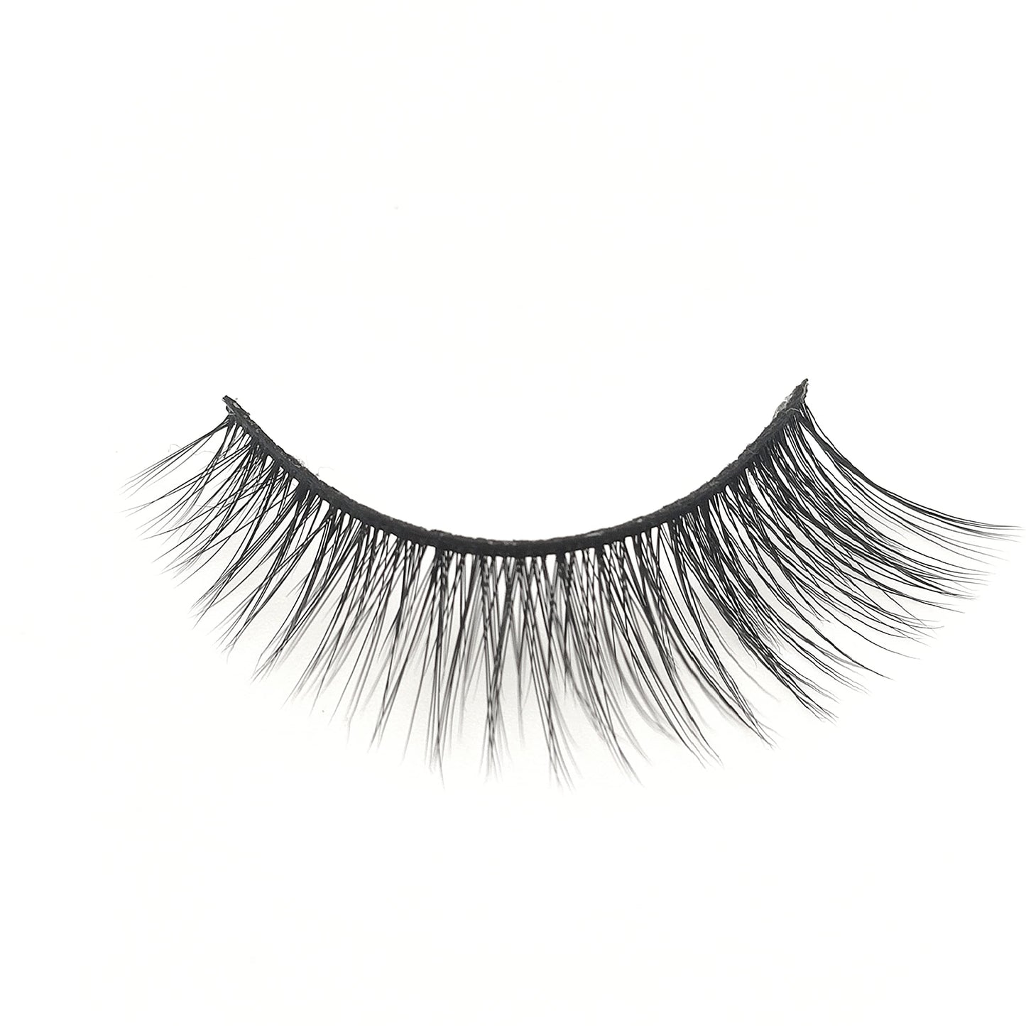 Morning Dew - Reusable 15 Wears, Natural Looking Vegan False Lashes, Handmade from Korean Silk. Lightweight Cruelty Free Eyelash for Everyday Look - 1 Pair