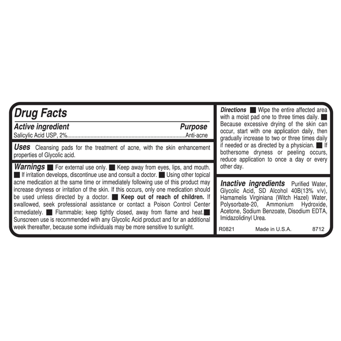 Replenix Gly-Sal Clarifying Acne Pads, 60 Count, Medical-Grade Glycolic Acid & 2% Salicylic Acid Exfoliating Pads for Acne-Prone Skin, Help Clear Blemishes & Refine Pores, Non-Oily