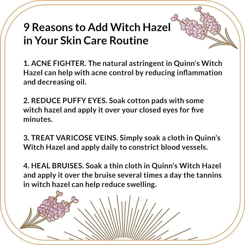 Quinn’s Alcohol Free Witch Hazel Rose 16 oz. & Quinn’s Alcohol Free Witch Hazel Lavender 16 oz.