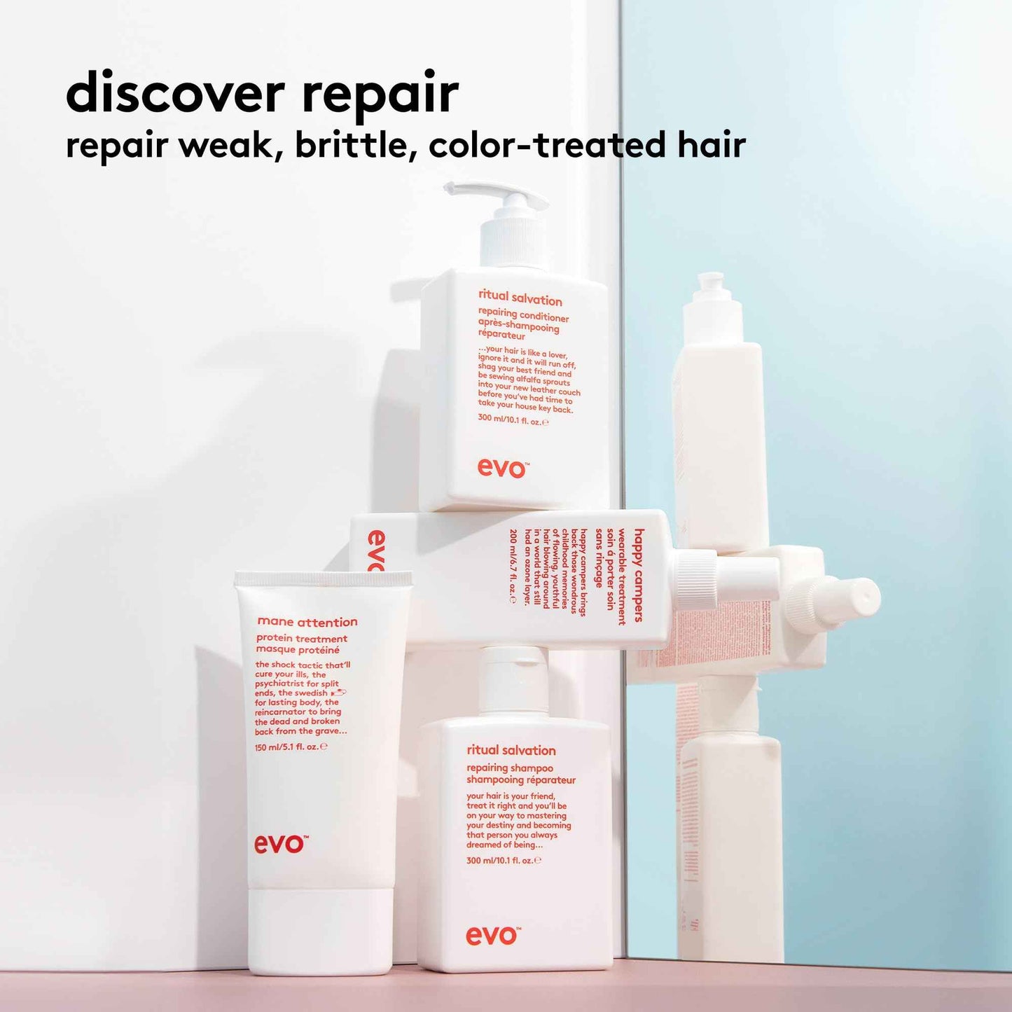 EVO Mane Attention Protein Hair Treatment - Moisturize, Repairs & Strengthens Hair - 150ml / 5.1fl.oz