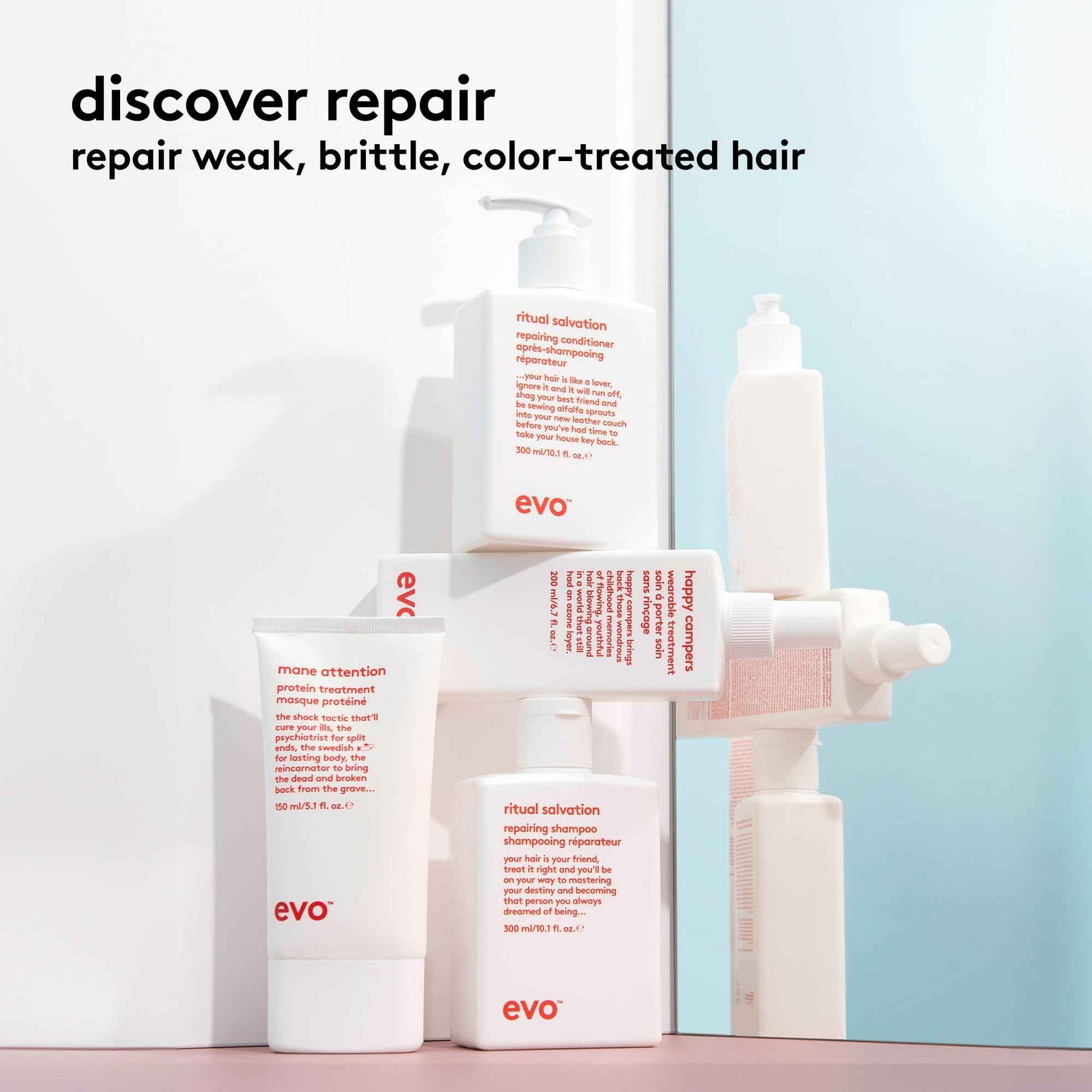 EVO Mane Attention Protein Hair Treatment - Moisturize, Repairs & Strengthens Hair - 150ml / 5.1fl.oz