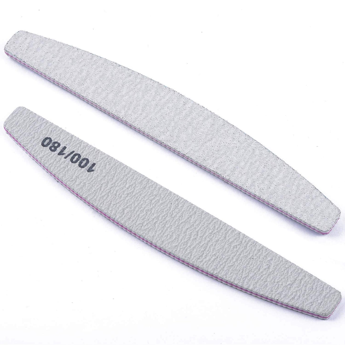 BTYMS 100 Pcs 100/180 Grit Nail Files and Buffers, Double Sided Emery Boards Nail Buffing File for Acrylic Nails