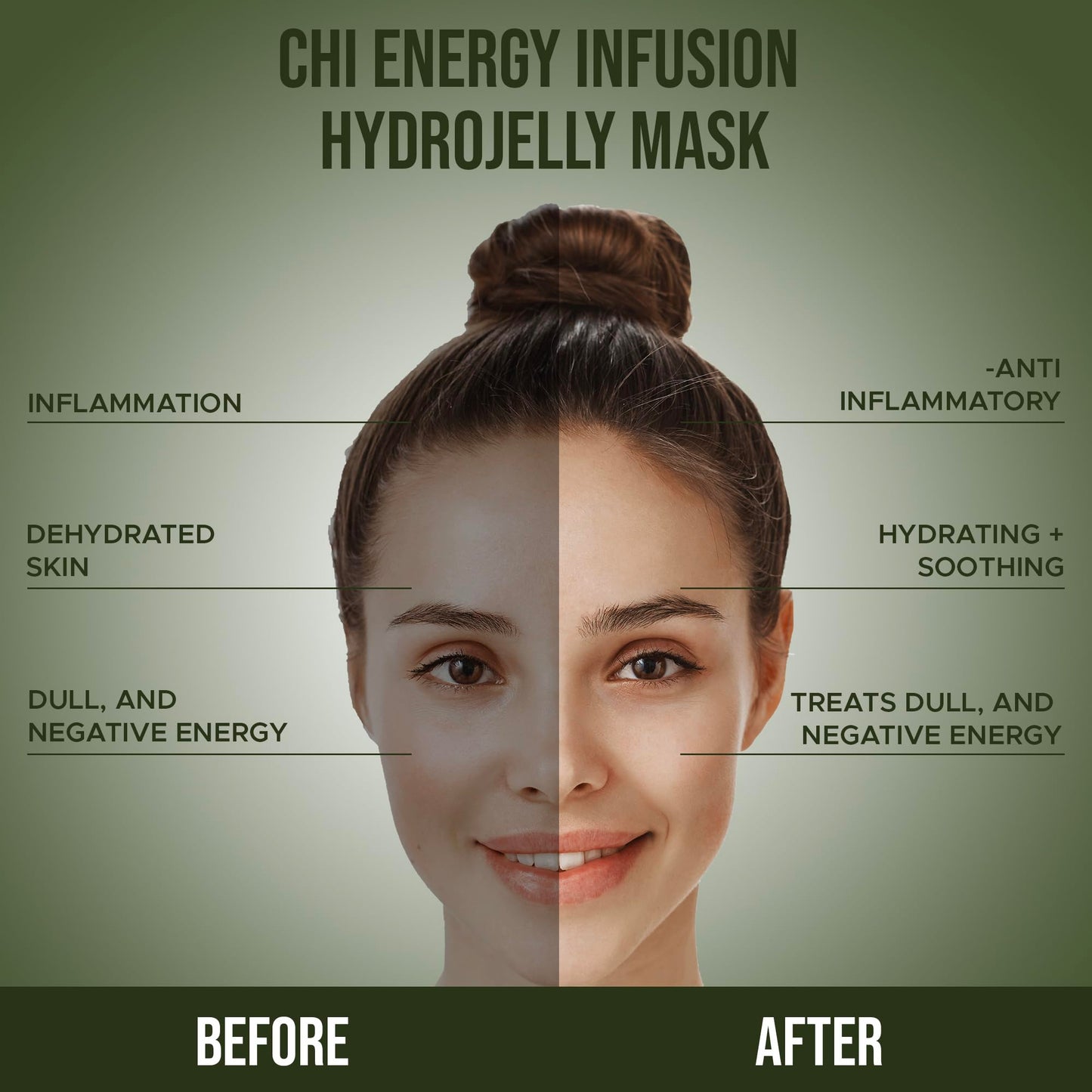 Chi Energy Infusion Jelly Mask - Professional Pack Peel Off Facial Mask - Reducing Dart Spot, Brightening & Hydrating - Anti-Aging for All Skin Types | 30 Fl Oz