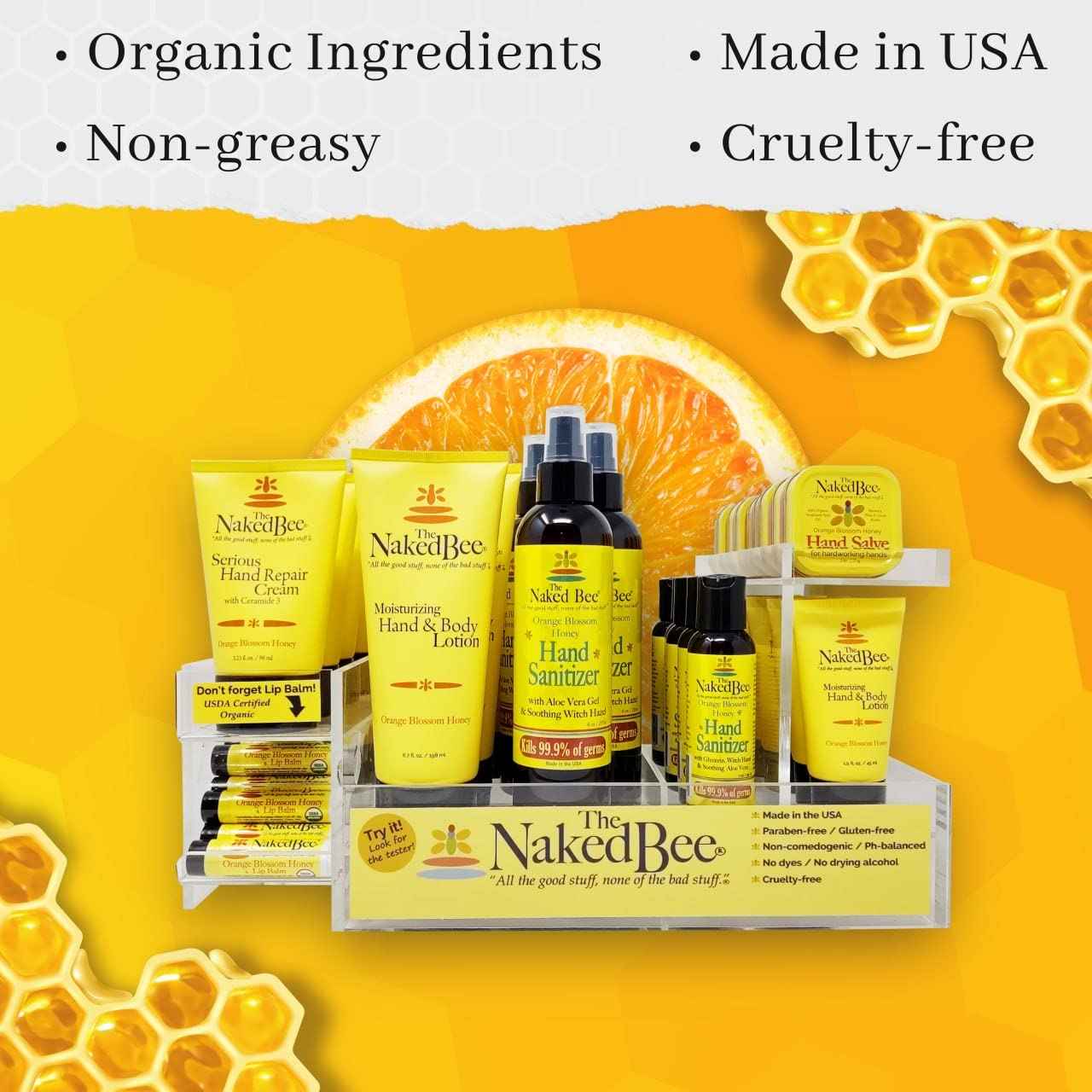 The Naked Bee Morning & Night Lotion Gift Set (8o z) (Orange Popsicle & Lavender Lullaby Lotion)