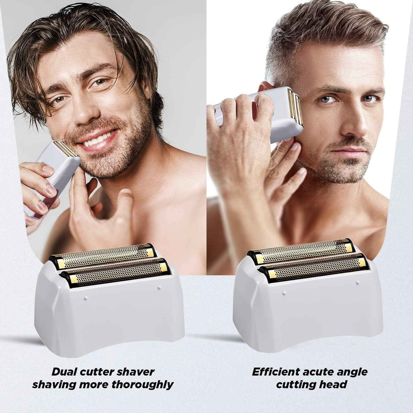 3 Packs Pro Shaver Replacement Foil and Cutters Compatible with Andis #17155 & #17150 Shaver Pro Foil (Golden-3)