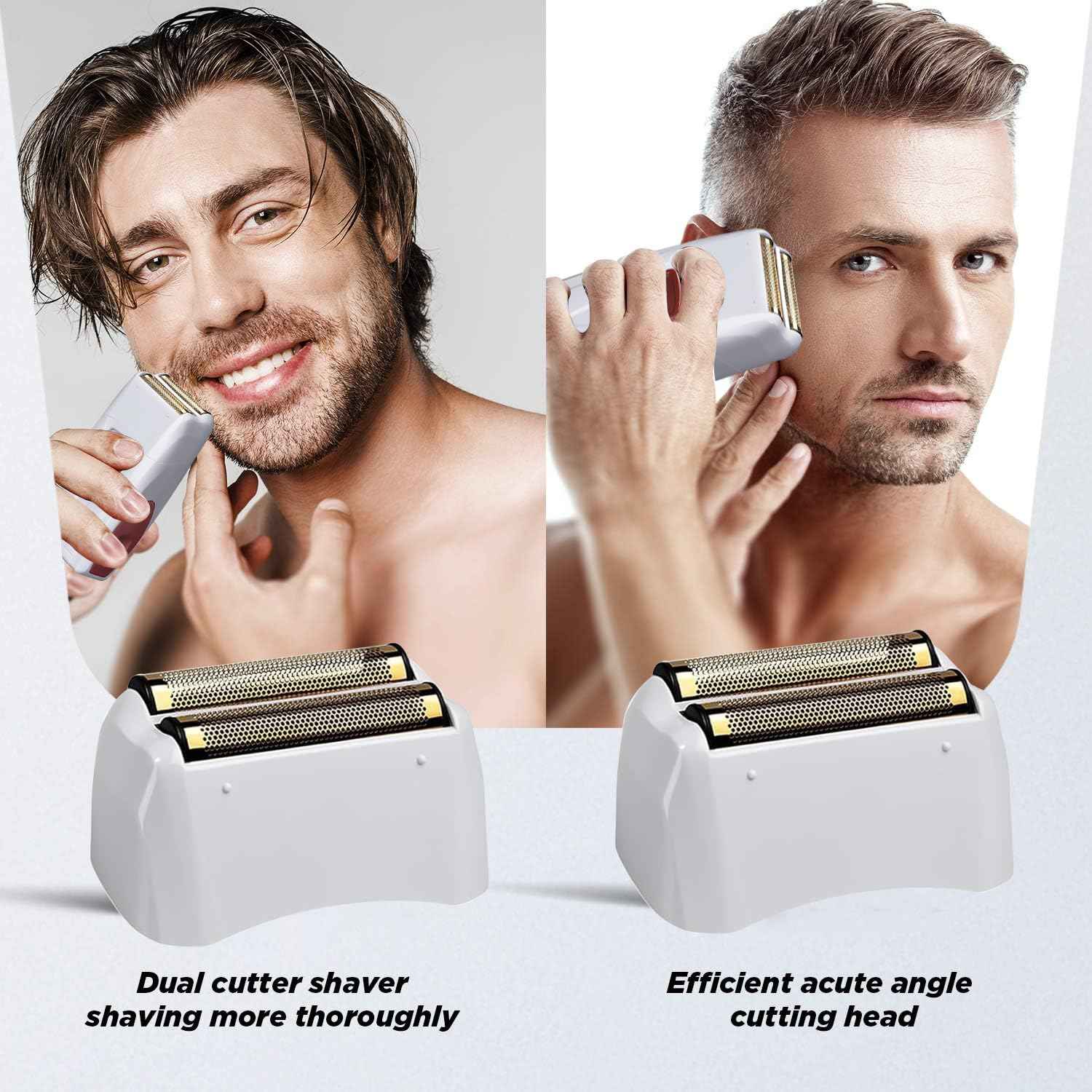 3 Packs Pro Shaver Replacement Foil and Cutters Compatible with Andis #17155 & #17150 Shaver Pro Foil (Golden-3)