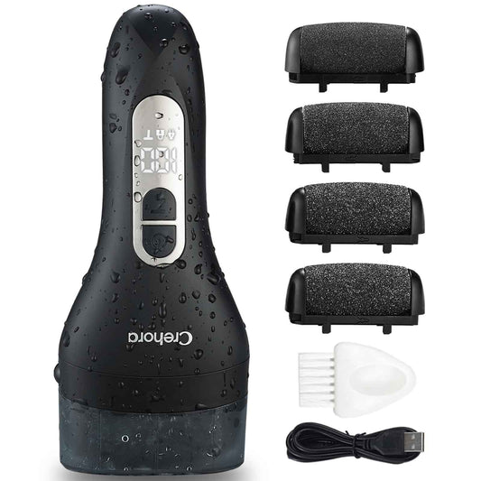 Rechargeable Electric Foot Callus Remover - Waterproof Pedicure Tool for Hard, Cracked, Dry Skin