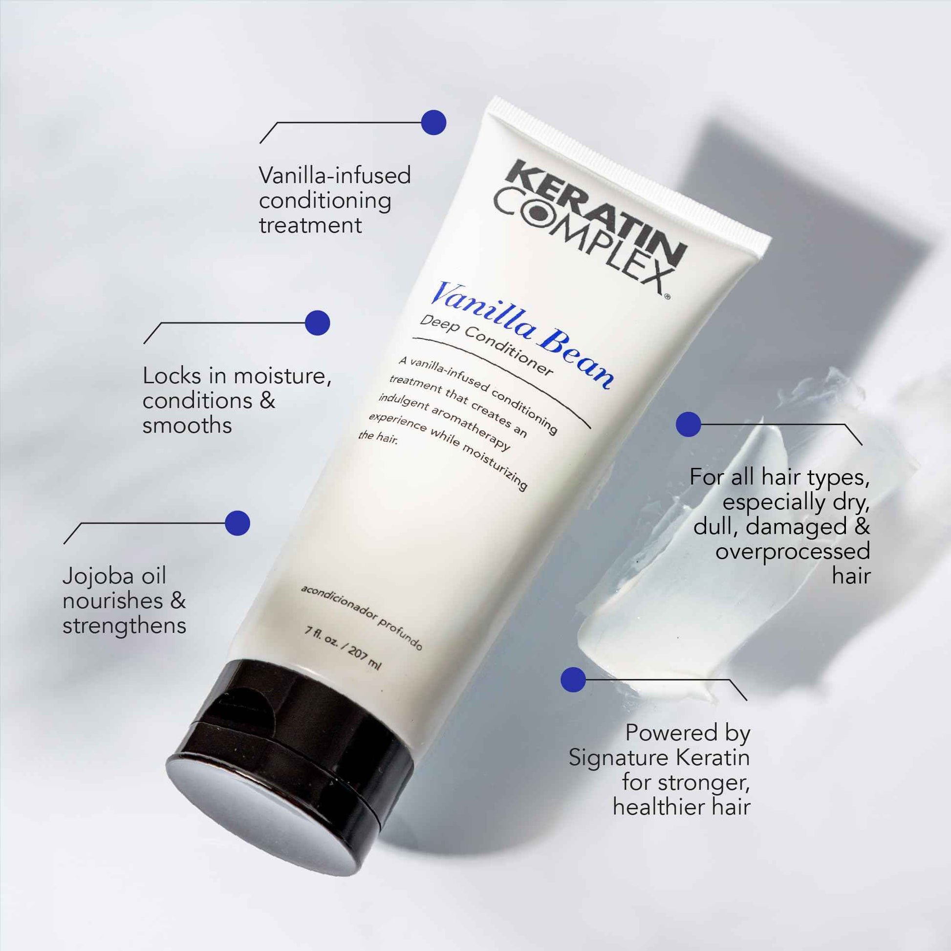 Keratin Complex - Vanilla Bean Deep Conditoner - 7 oz