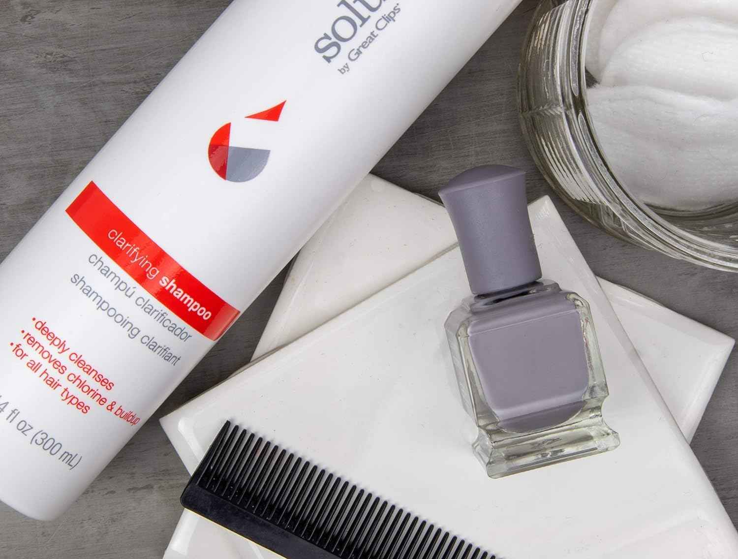 GREAT CLIPS Solutions Clarifying Shampoo 32 fl oz | Removes Build-up | For All Hair Types | Great for Swimmers