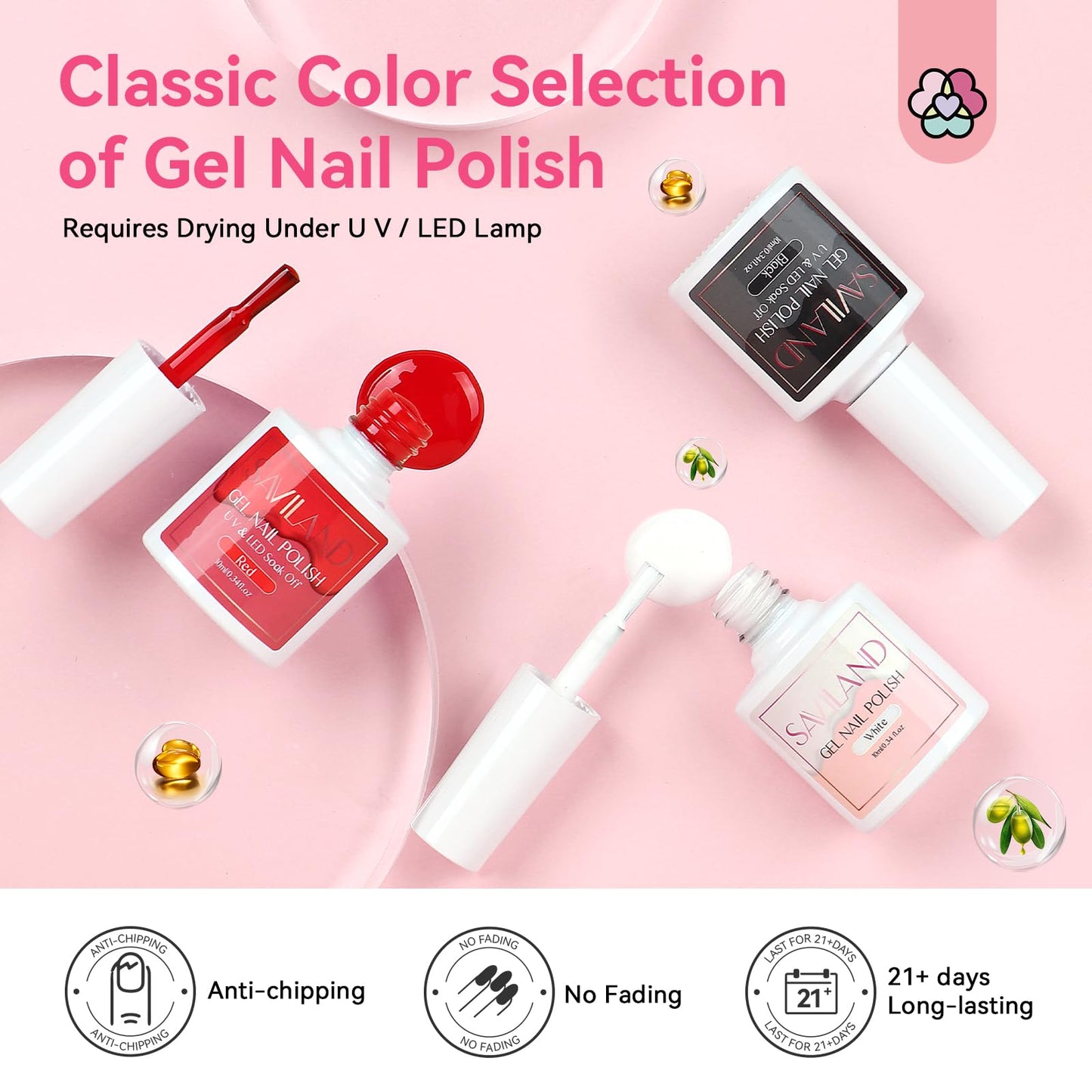 SAVILAND Professional Acrylic Nail Kit for Beginner: Nail Kit Acrylic Set for Starter with Everything Monomer Liquid Gel Nail Polish Nail Decoration U V Nail Light Gift Home Salon