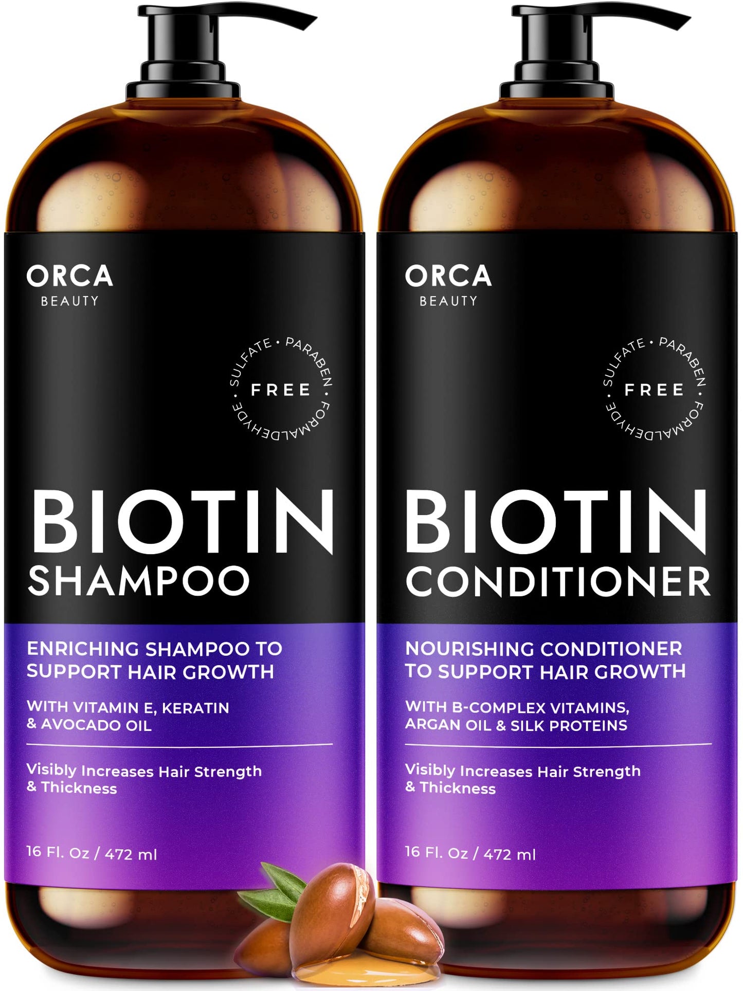 Biotin Shampoo and Conditioner Shampoo for Thinning Hair and Hair Loss - Every Day Shampoo and Conditioner for Women Hair Loss Hair Thickening Shampoo - Biotin Shampoo and Conditioner for Hair Growth