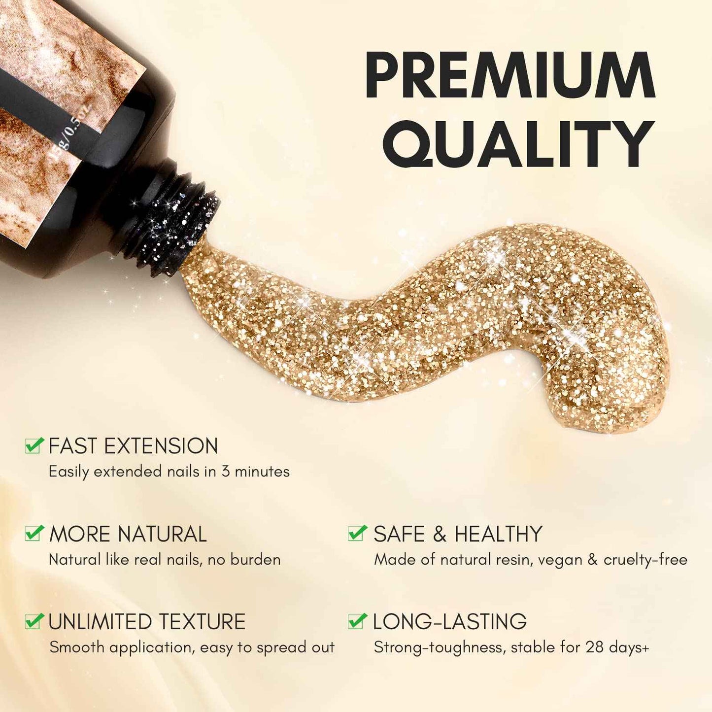 SAVILAND Poly Gel Nail Kit Starter: with 6 Colors Nail Extension Kit with U V Light Glitter Colors Rose Red Poly Gel for Beginner with Everything DIY Gift