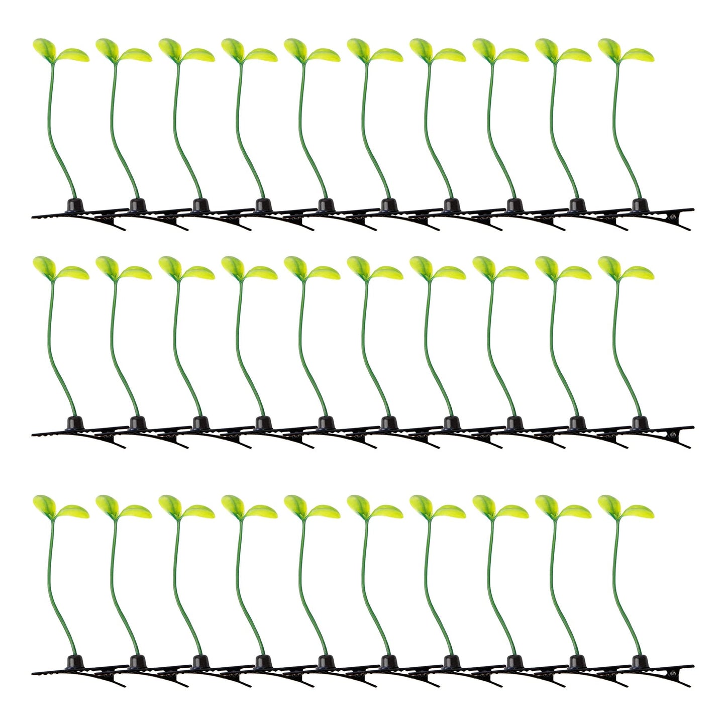 RP Remarkable Power, 40 Pack Plant Bean Sprout Hair Clips Pea Hairpin Barrette for Women Girls