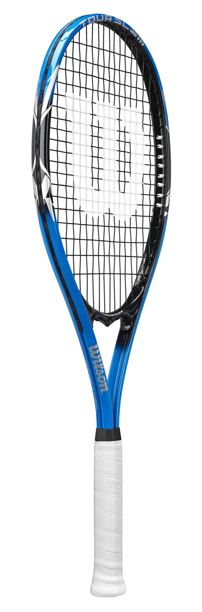 Wilson Tour Slam Lite Adult Recreational Tennis Racket - Grip Size 3 - 4 3/8", Blue/Black