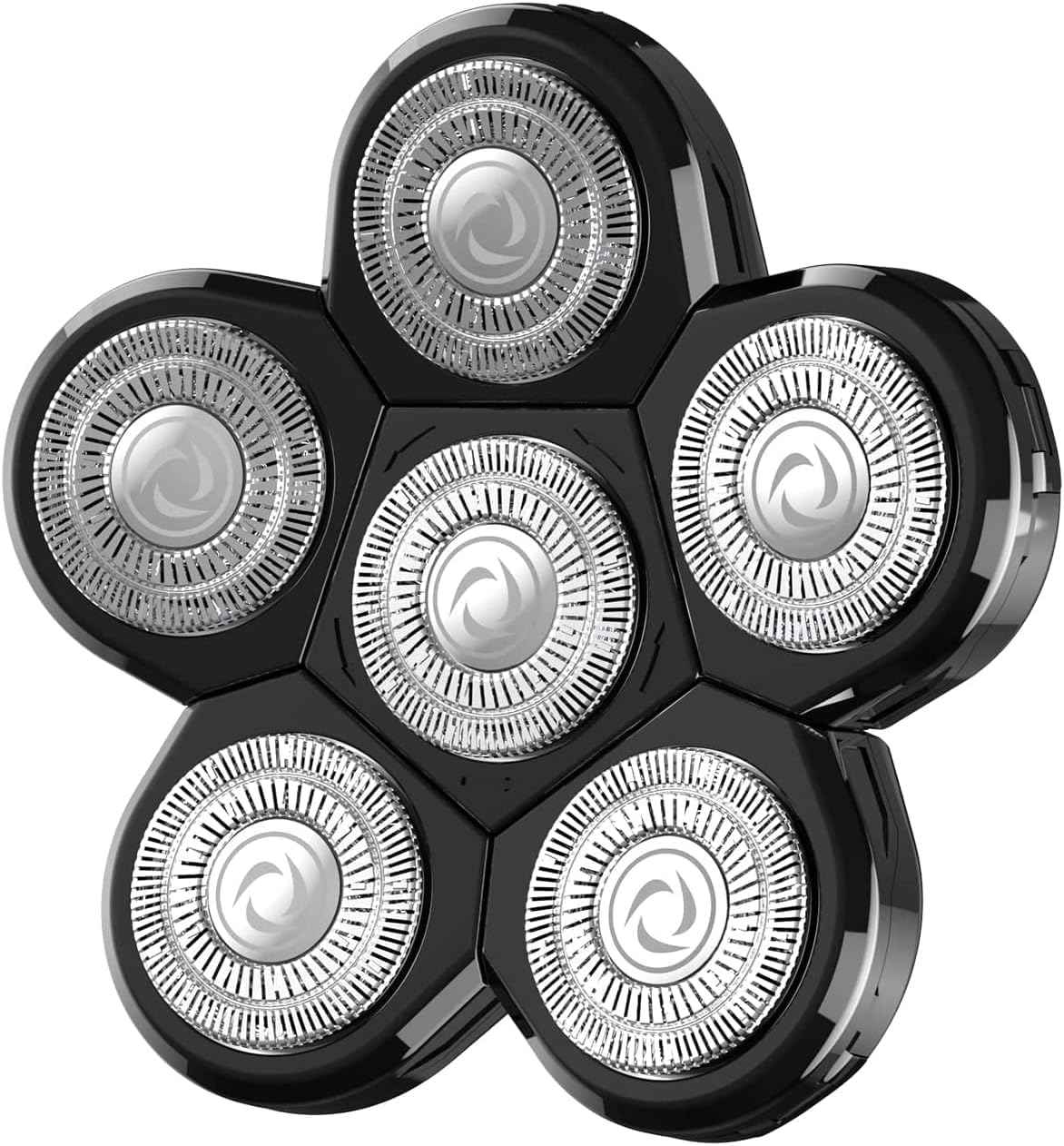 Kibiy Head Shavers Replacement Blades, 6 Blades Head Shaver for Bald Men Replacement, Easy Install Electric Razor Shaver for Model MS-672