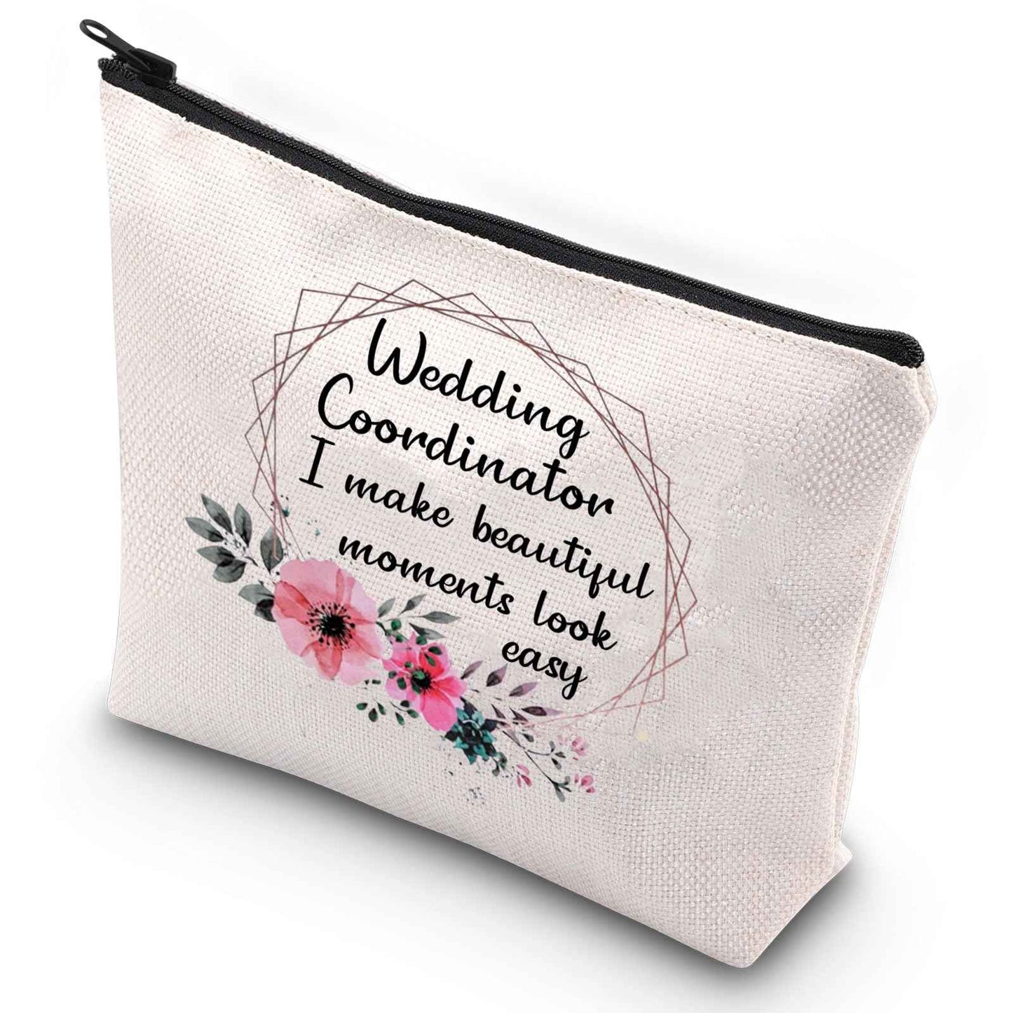 G2TUP Wedding Coordinator Gift Wedding Party Accessory Pouch I Make Beautiful Moments Thank You Planner (Wedding Coordinator Zip Bag)